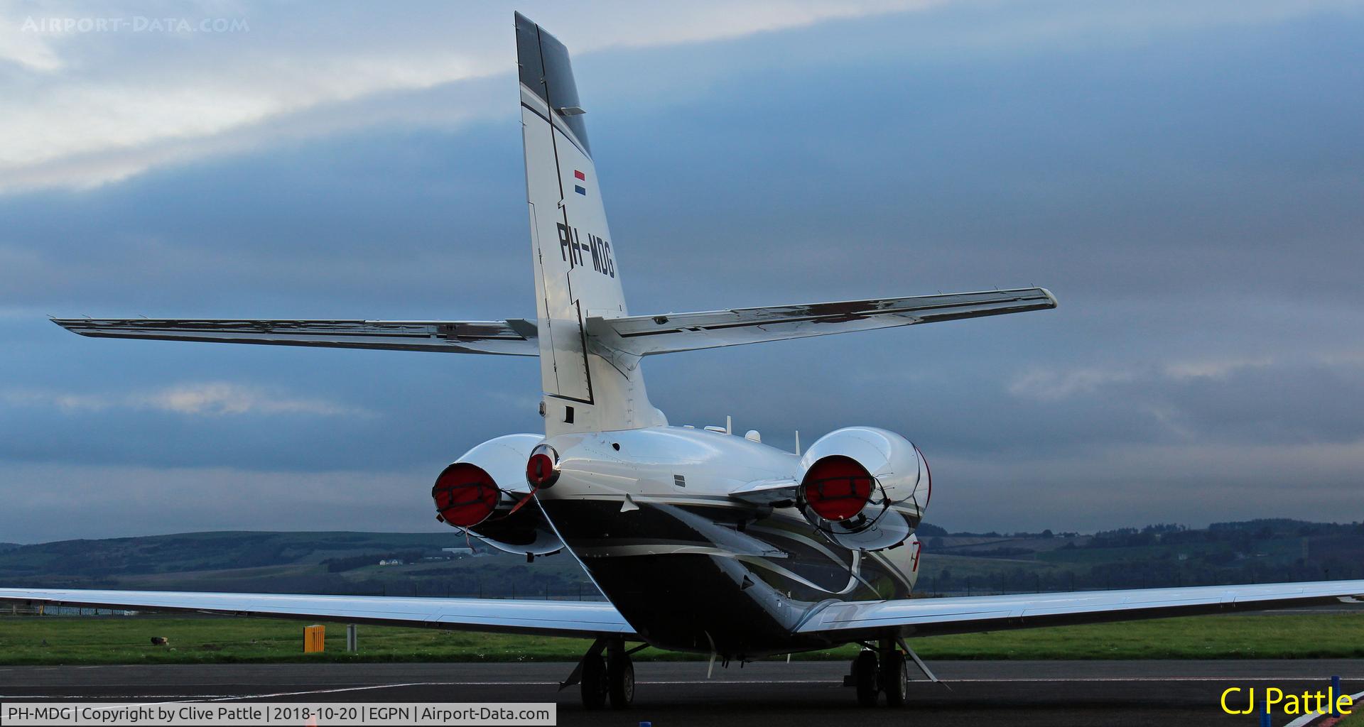 PH-MDG, 2016 Cessna 680 Citation Sovereign+ C/N 680-0561, At Dundee