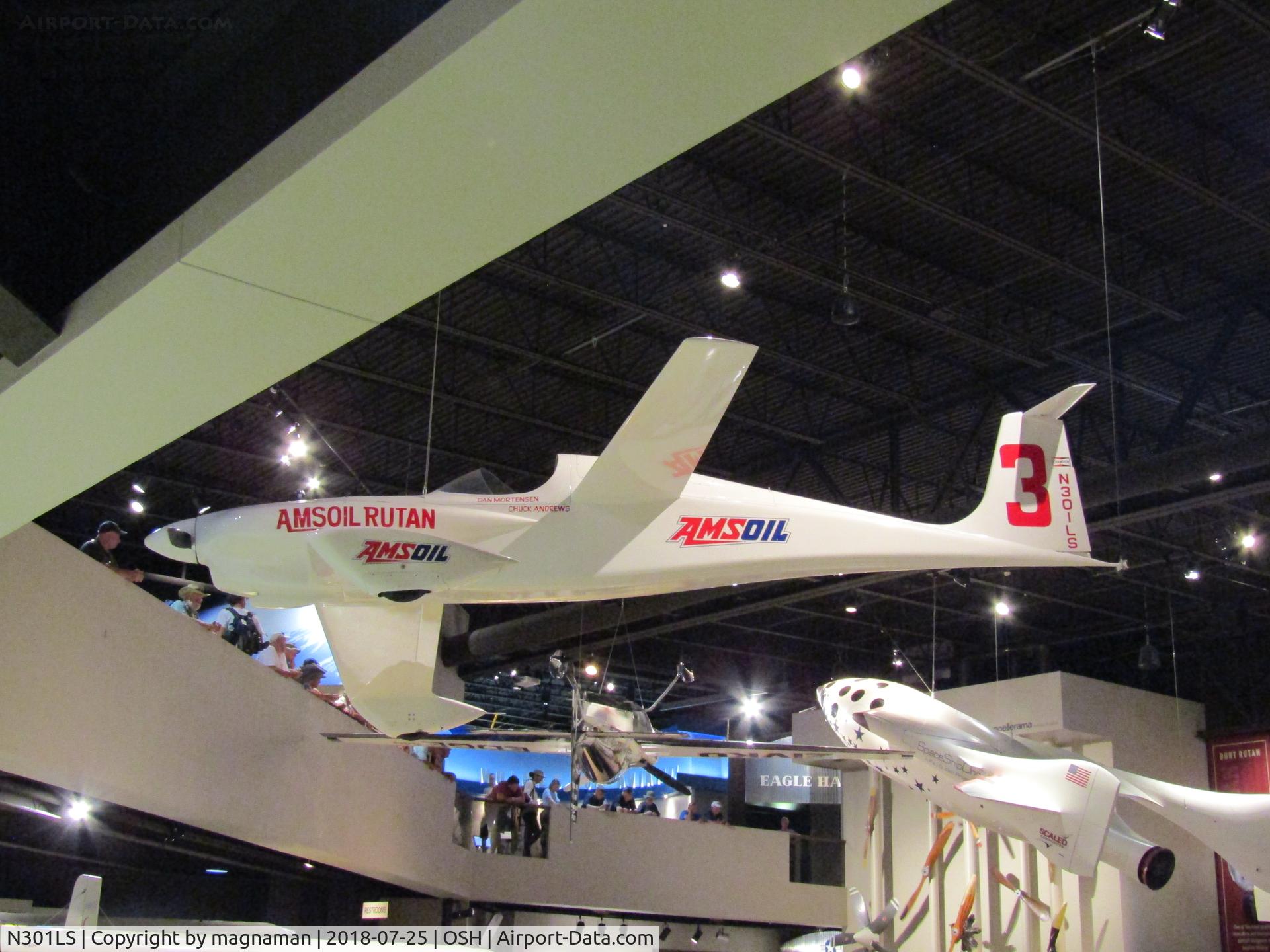 N301LS, 1981 Rutan 68 Amsoil Racer C/N 1, hanging around EAA museum