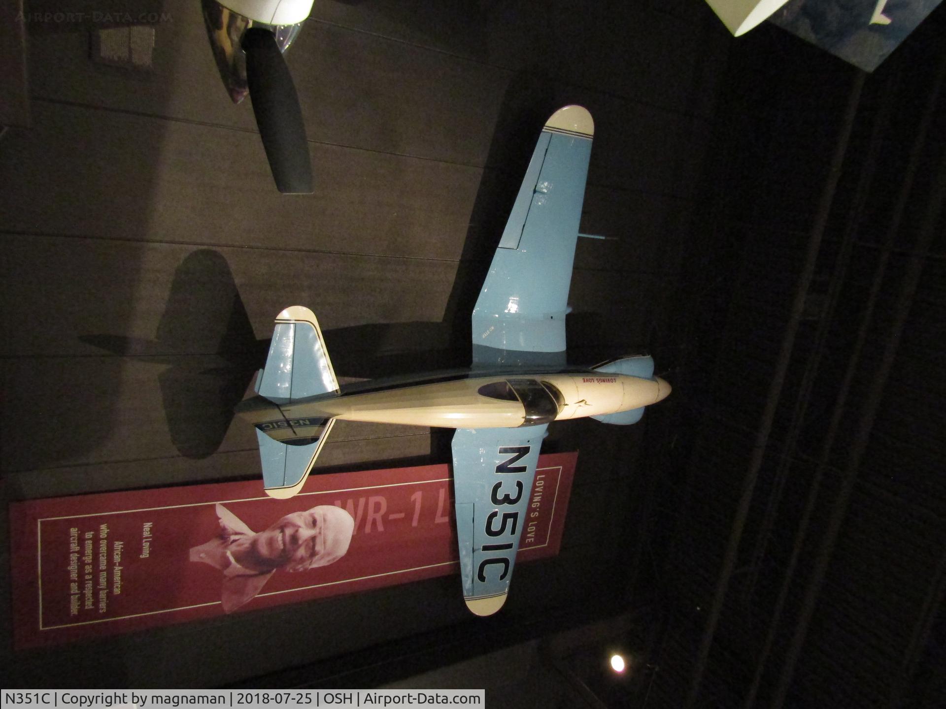 N351C, 1950 Loving Neal V WR-1 Love C/N 1, at EAA museum