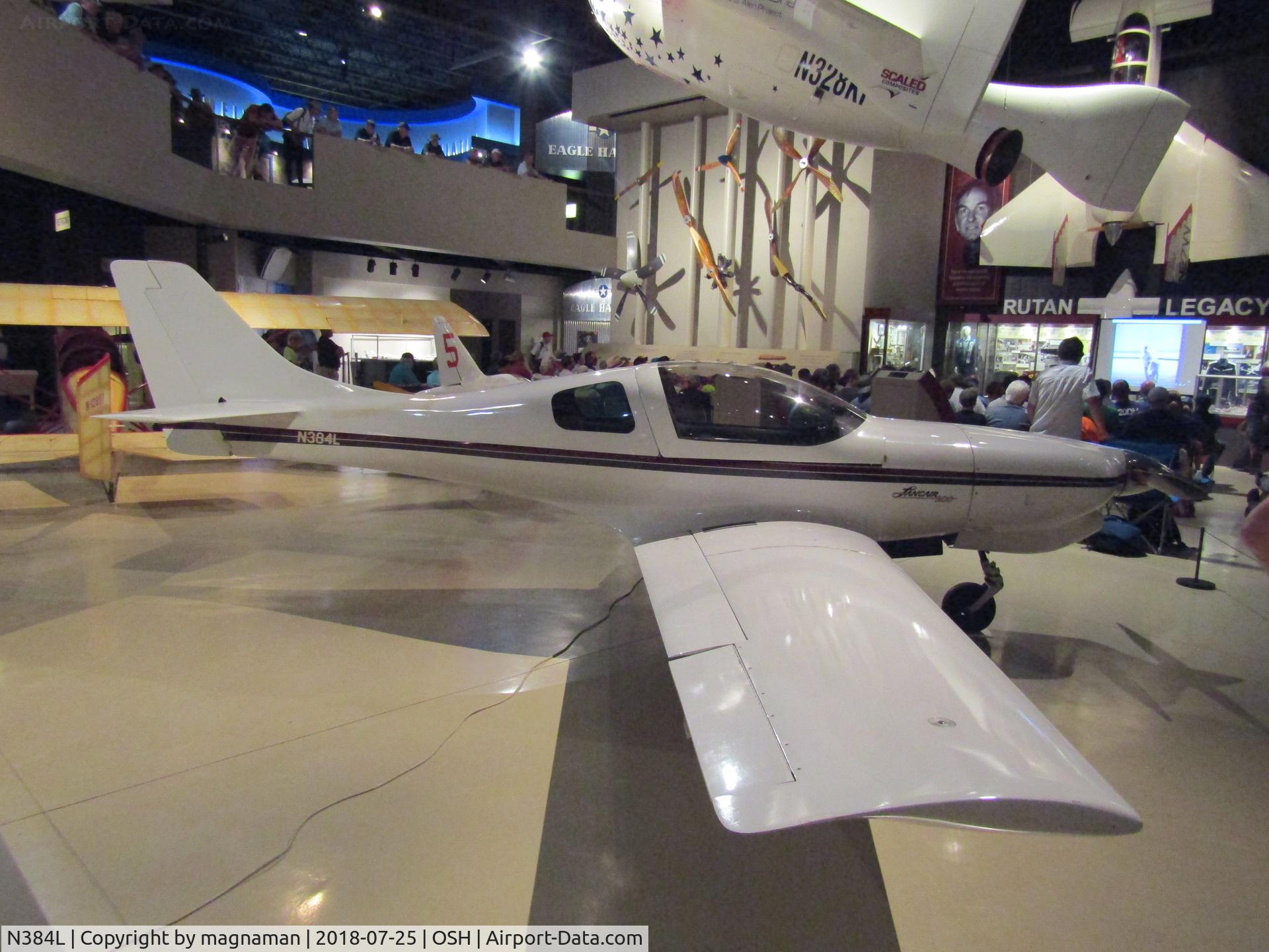N384L, 1984 Lancair 300 C/N LN1984, in museum now at EAA