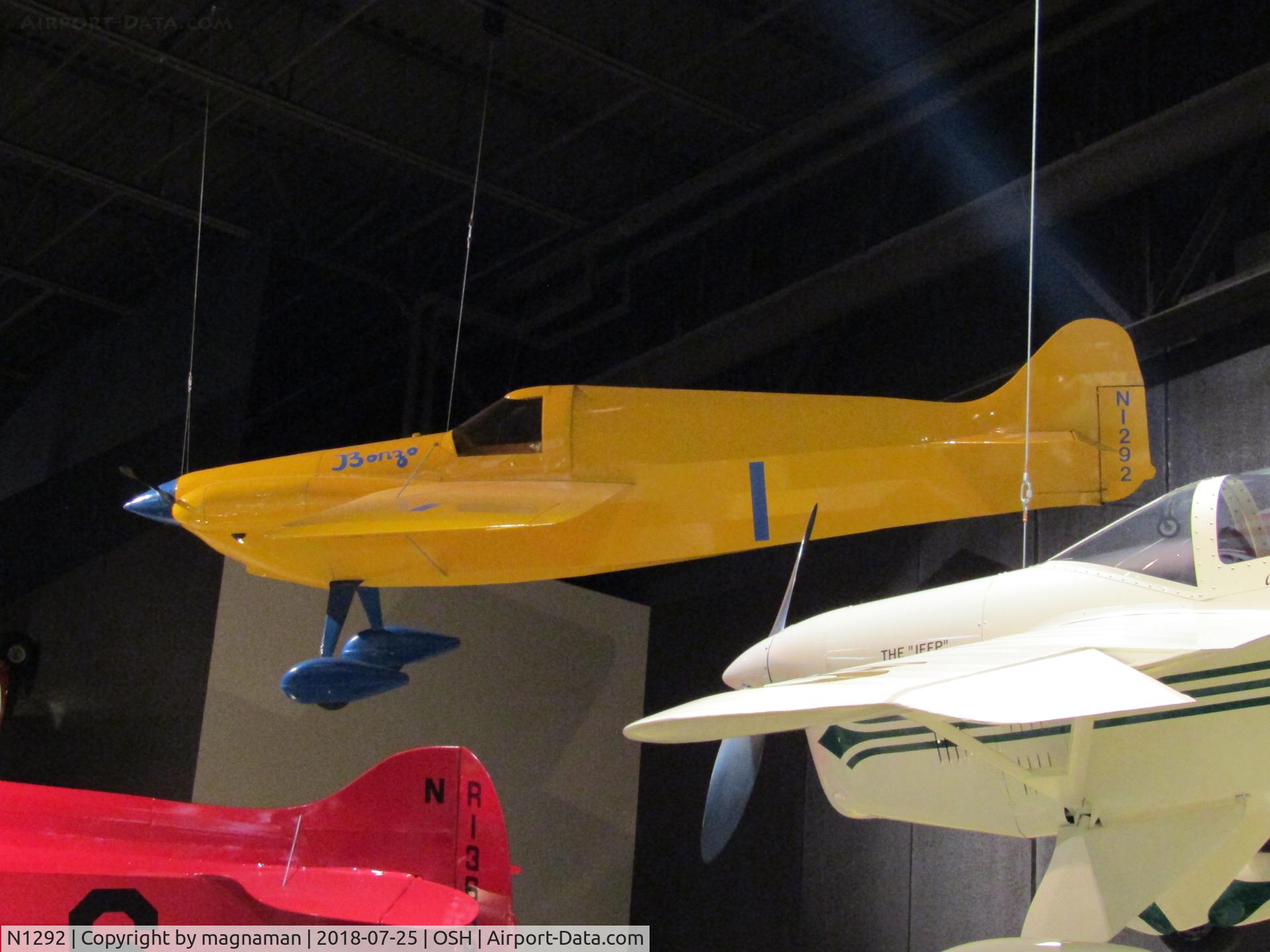 N1292, 1948 Wittman DFA (Little Bonzo) C/N 7, racer at EAA museum