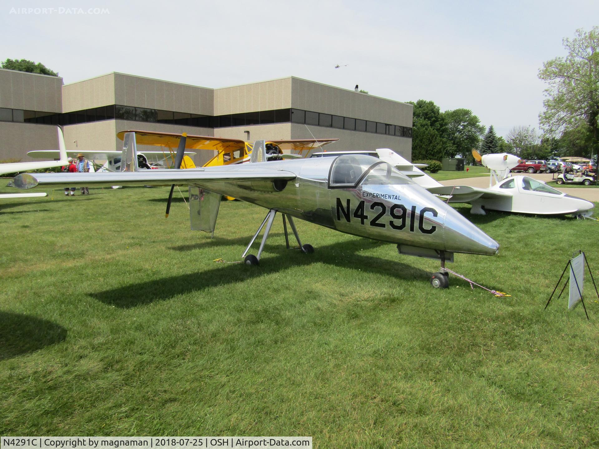 N4291C, 1965 Lesher Teal C/N 2, outside EAA museum