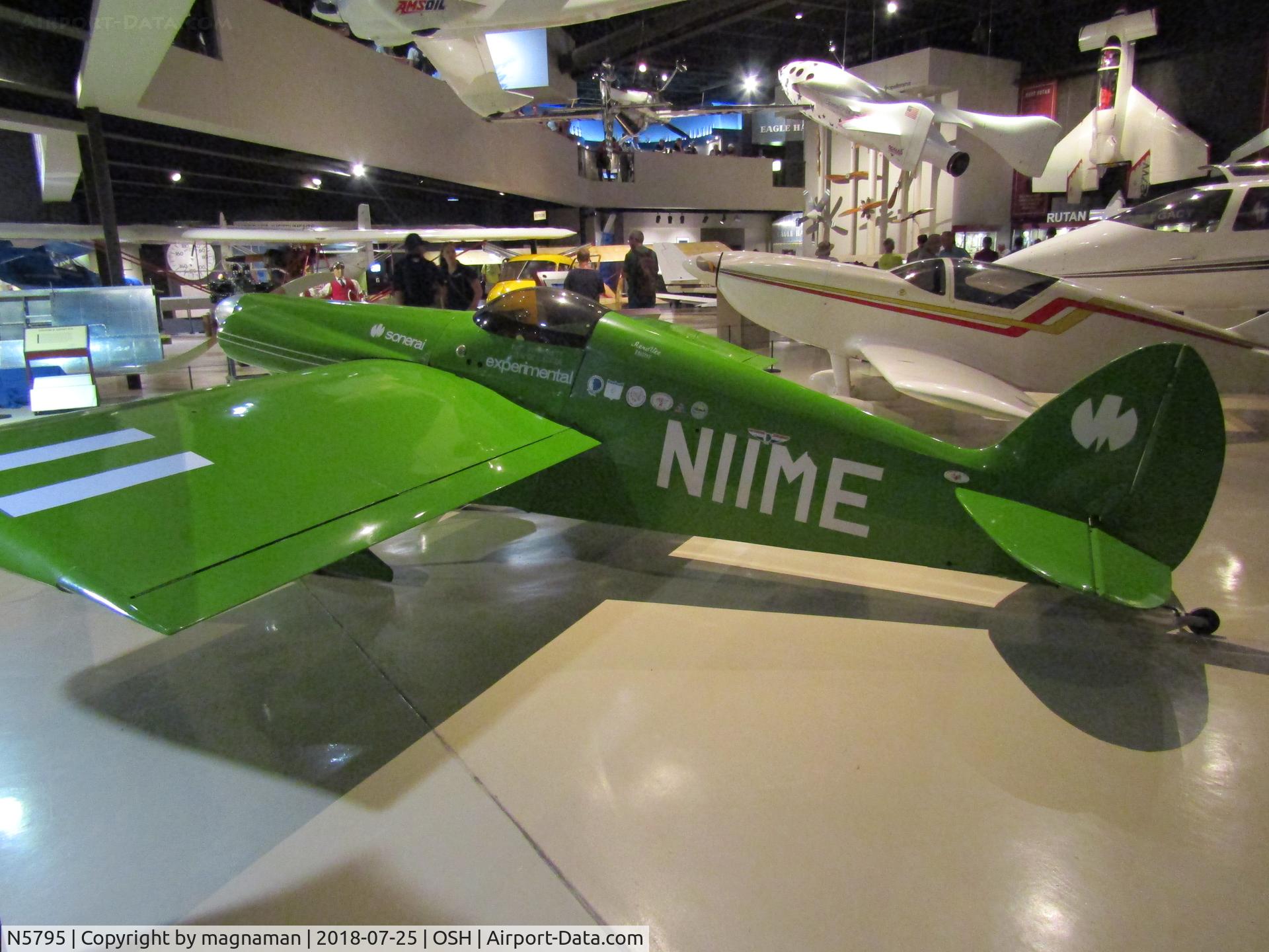 N5795, 1997 Revolution MINI 500 C/N 103, in EAA museum