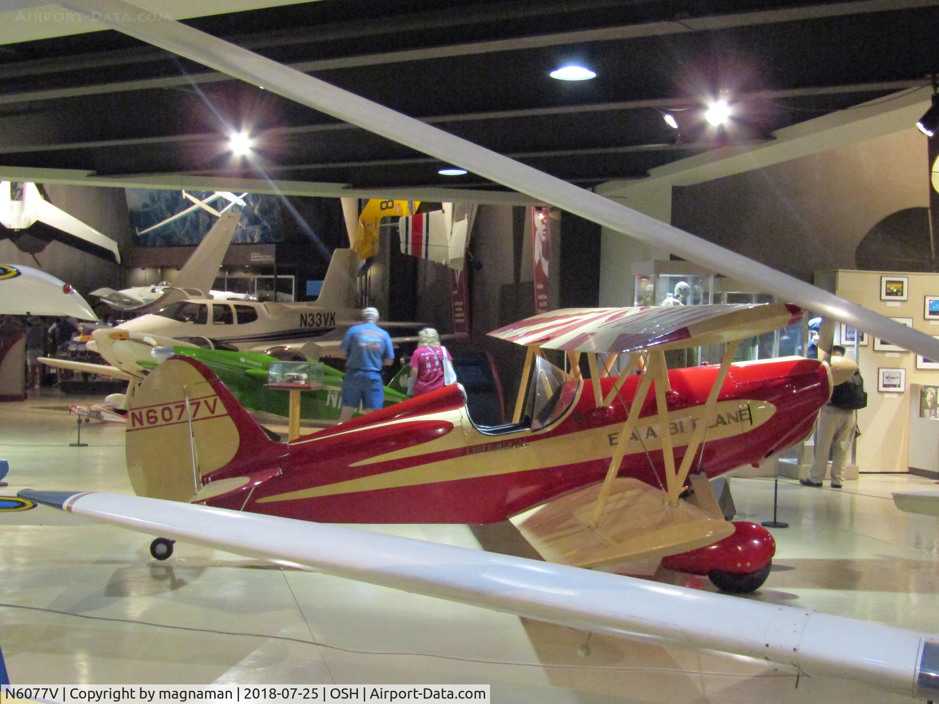 N6077V, 1960 Experimental Aircraft Association A-1 Bi-Plane C/N A1, in EAA museum