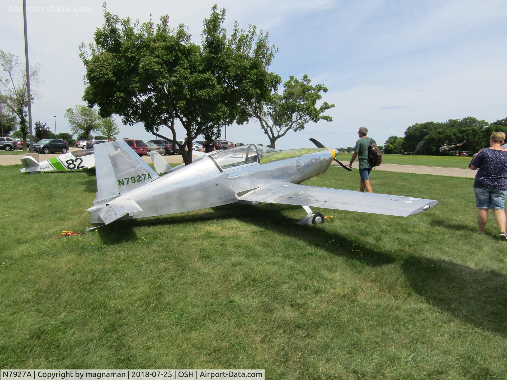 N7927A, 2005 Ebneter Arnold E E-1 C/N 001, outside EAA museum