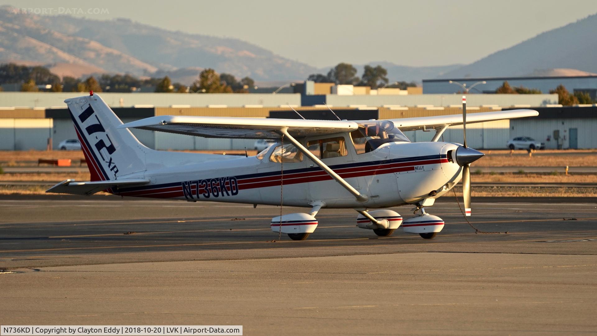 N736KD, 1977 Cessna R172K Hawk XP C/N R1722580, Livermore Airport California 2018.