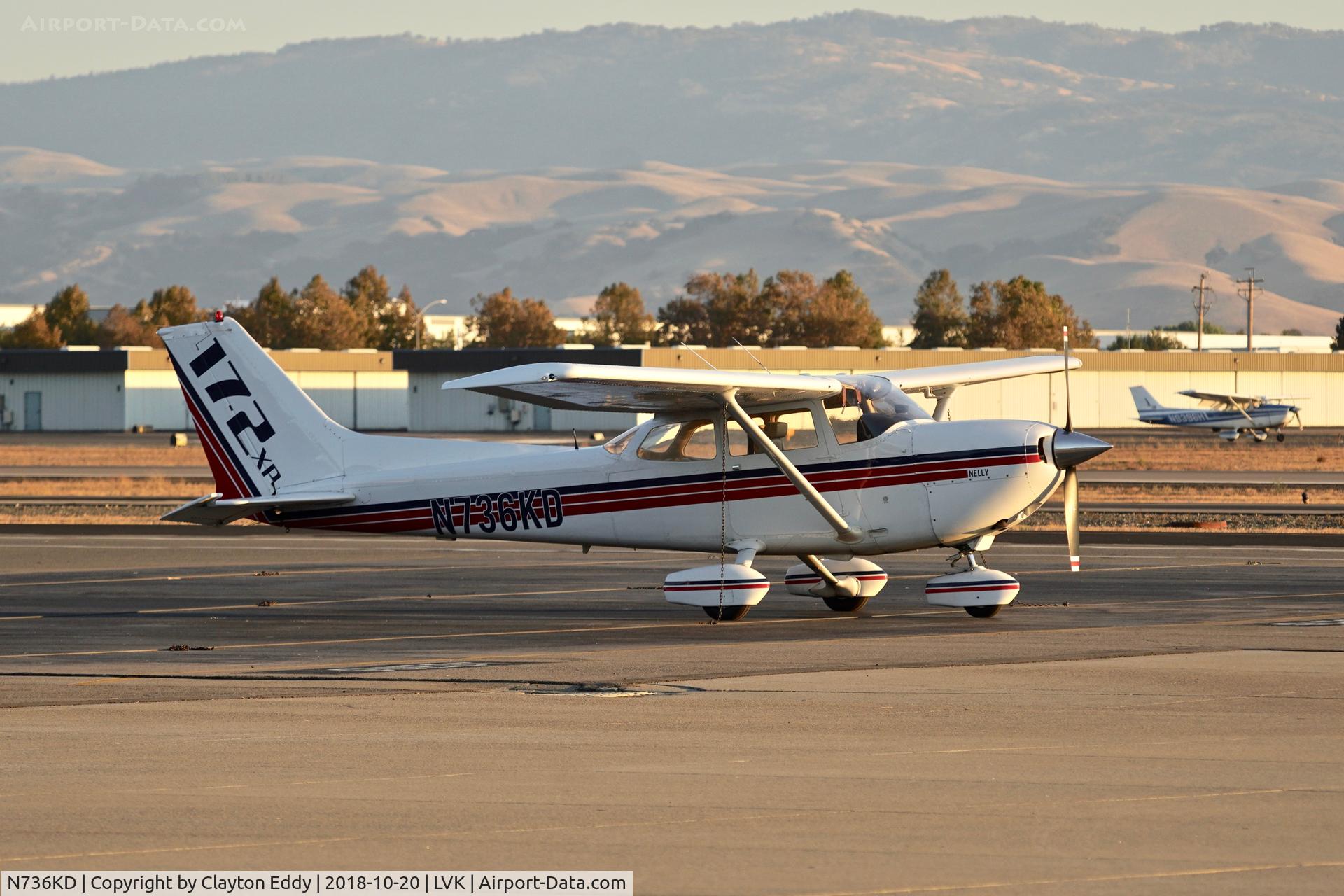 N736KD, 1977 Cessna R172K Hawk XP C/N R1722580, Livermore Airport California 2018.