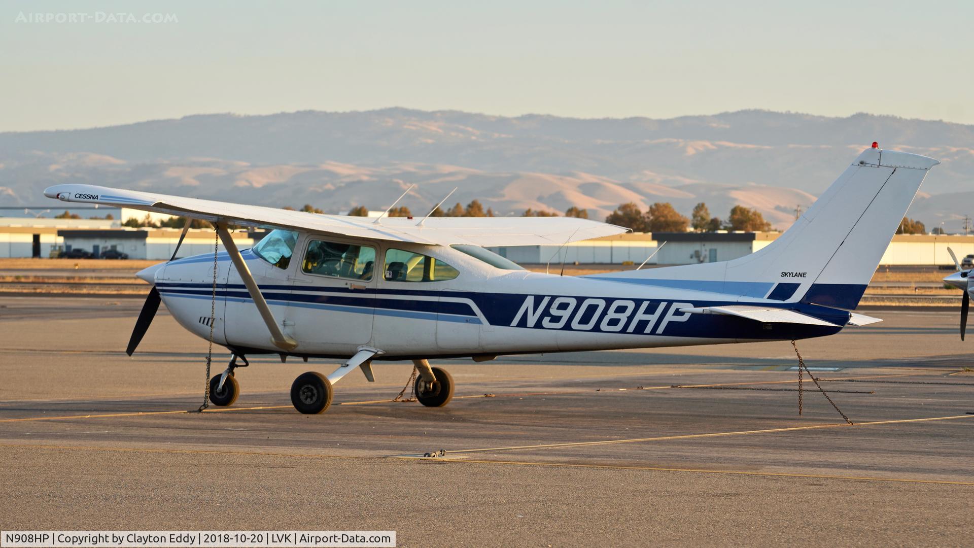 N908HP, 1981 Cessna 182R Skylane C/N 18267881, Livermore Airport California 2018.