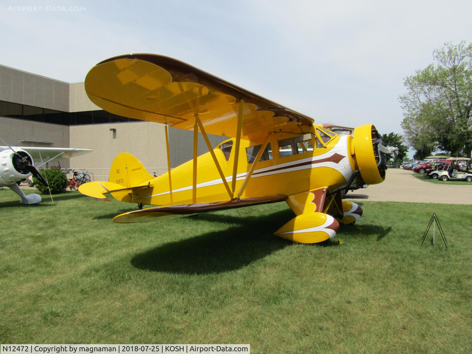 N12472, 1932 Waco UEC C/N 3638, outside EAA museum