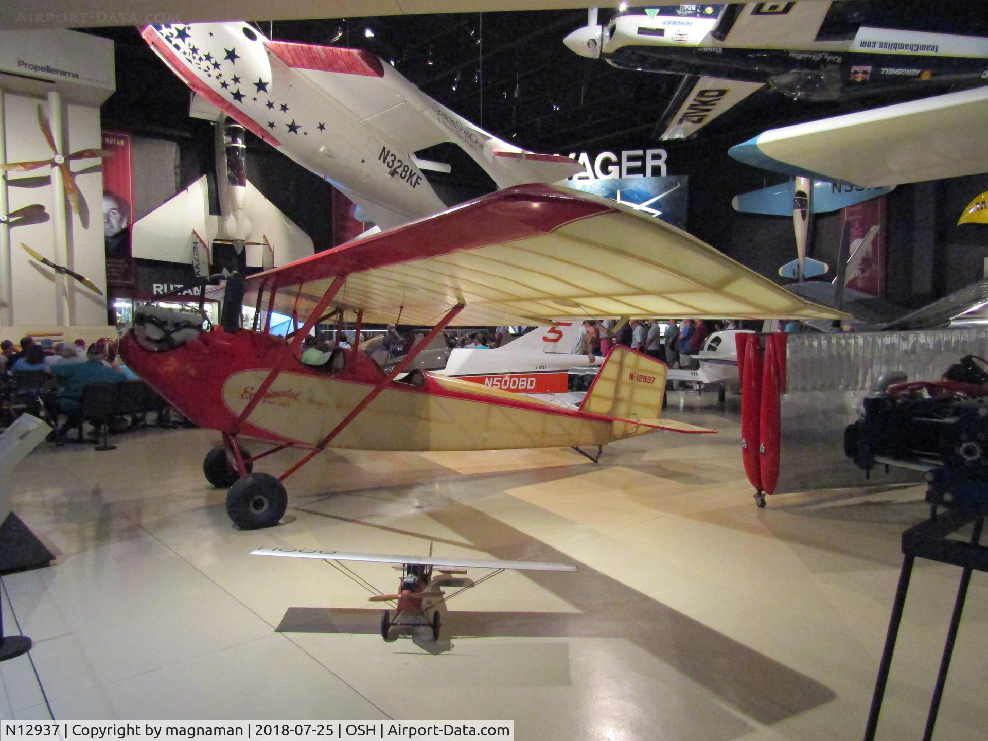 N12937, 1933 Pietenpol Air Camper C/N 1 (N12937), in EAA museum
