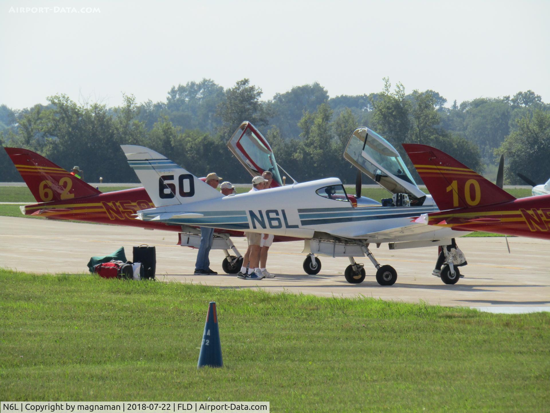 N6L, Swearingen SX300 C/N 19, at FDL en-route Oshkosh