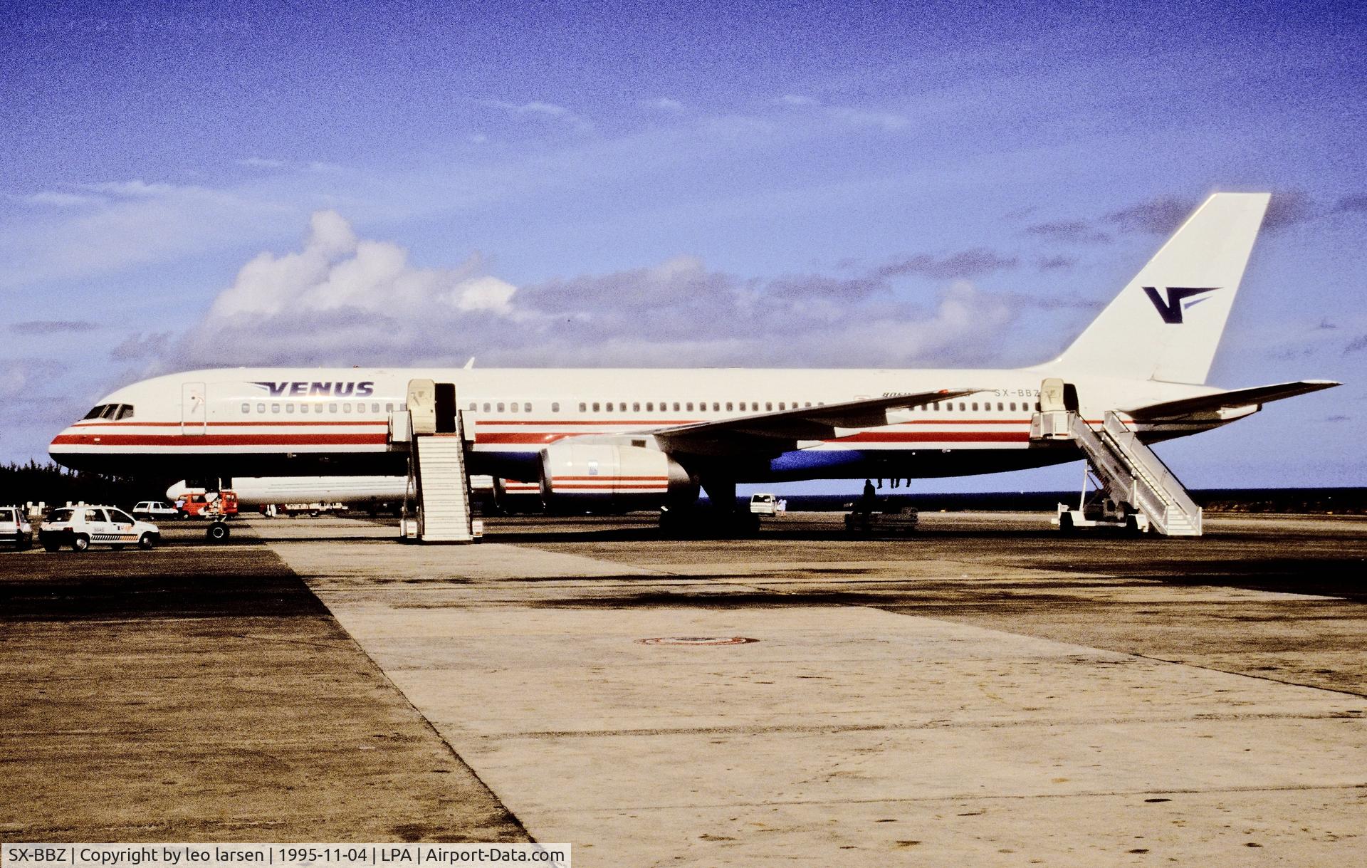 SX-BBZ, 1990 Boeing 757-236 C/N 24792, Las Palmas 4.11.1995