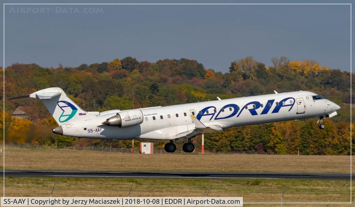 S5-AAY, 2003 Bombardier CRJ-701ER (CL-600-2C10) Regional Jet C/N 10080, Bombardier CRJ-701ER