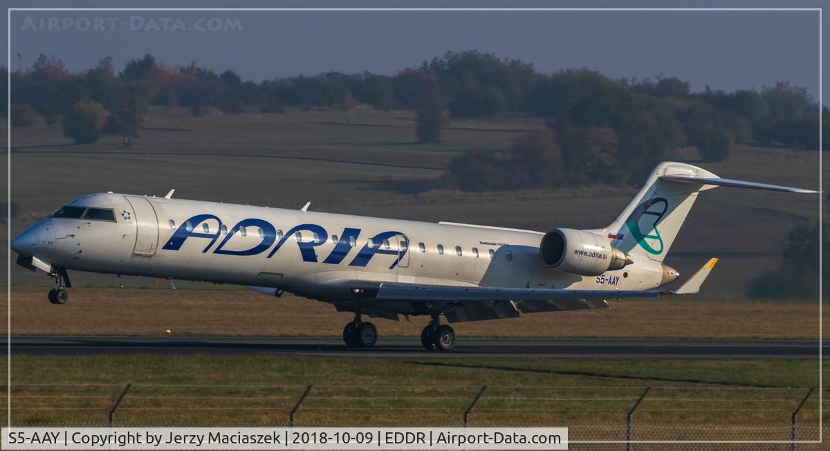 S5-AAY, 2003 Bombardier CRJ-701ER (CL-600-2C10) Regional Jet C/N 10080, Bombardier CRJ-701ER