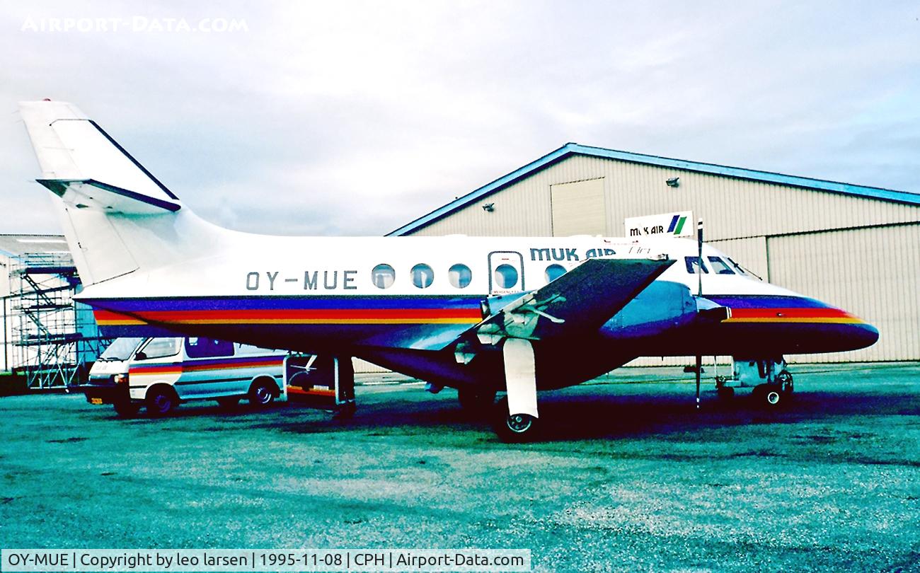 OY-MUE, 1987 British Aerospace BAe-3102 Jetstream 31 C/N 758, Copenhagen 8.11.1995