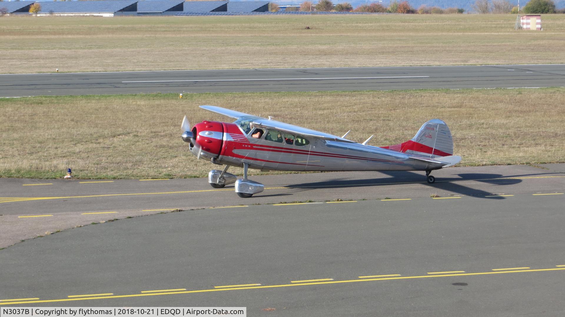 N3037B, 1952 Cessna 195B Businessliner C/N 7920, N3037B Bayreuth Airport