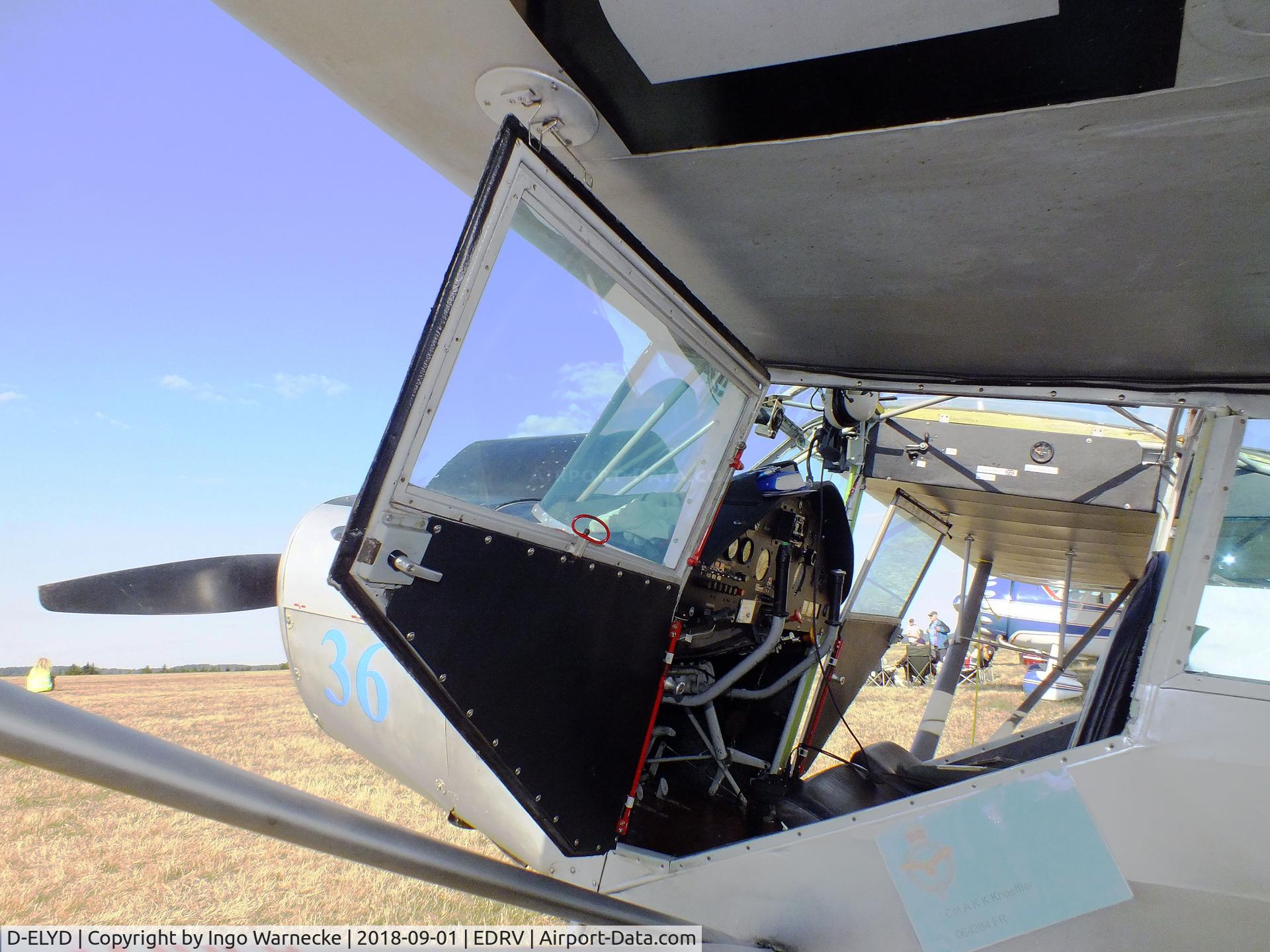 D-ELYD, 1950 Taylorcraft J Auster 5 C/N 1790, Taylorcraft J Auster 5 at the 2018 Flugplatzfest Wershofen