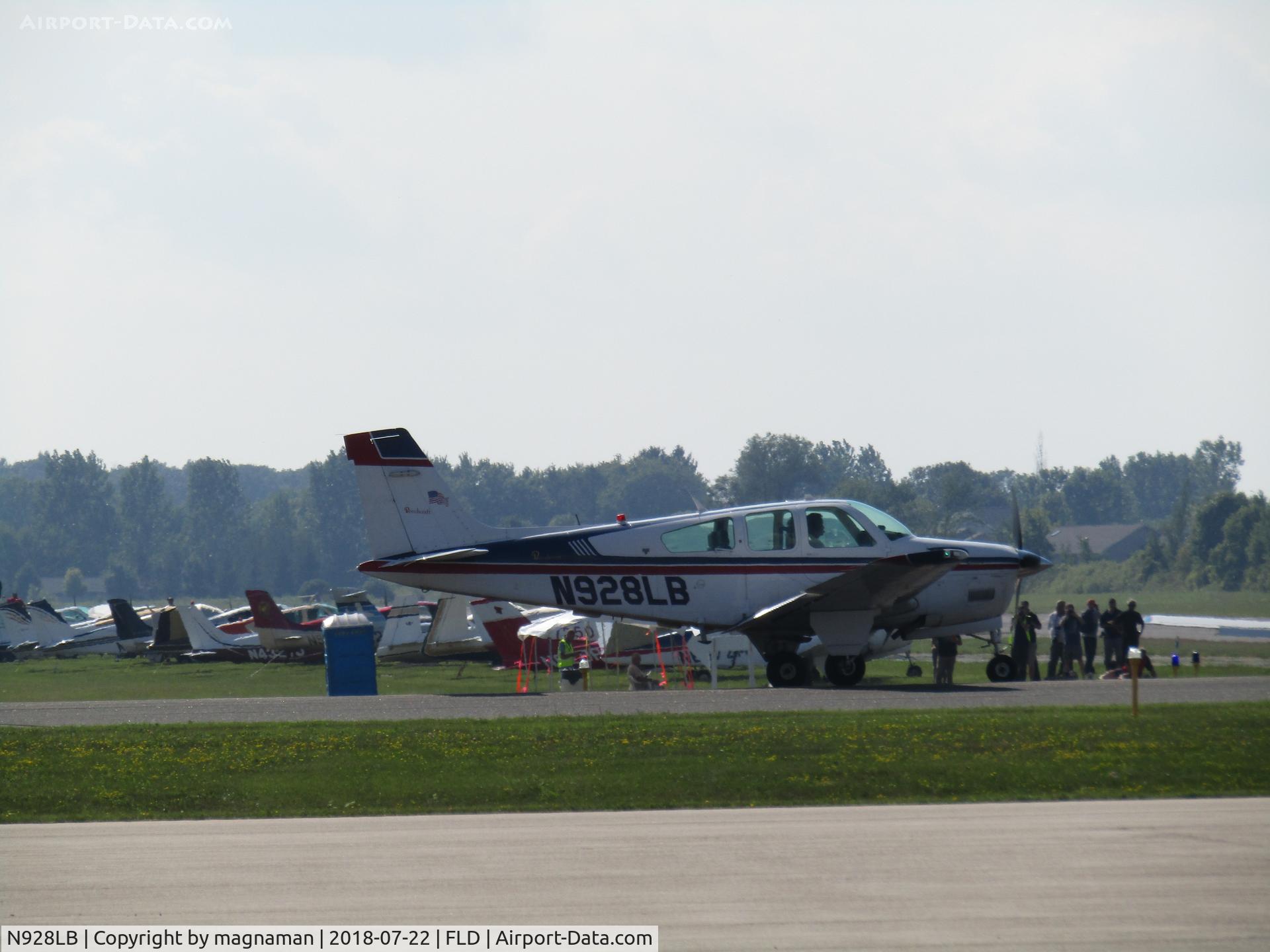 N928LB, 1987 Beech F33A Bonanza C/N CE-1174, at FLD