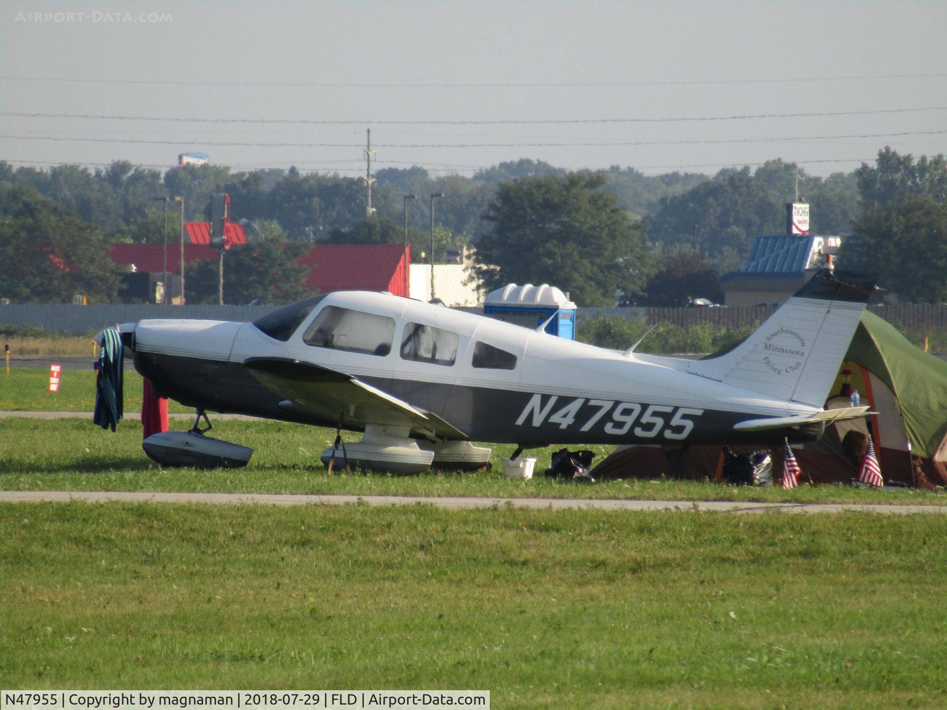 N47955, 1977 Piper PA-28-181 C/N 28-7890159, at FLD post OSH 18