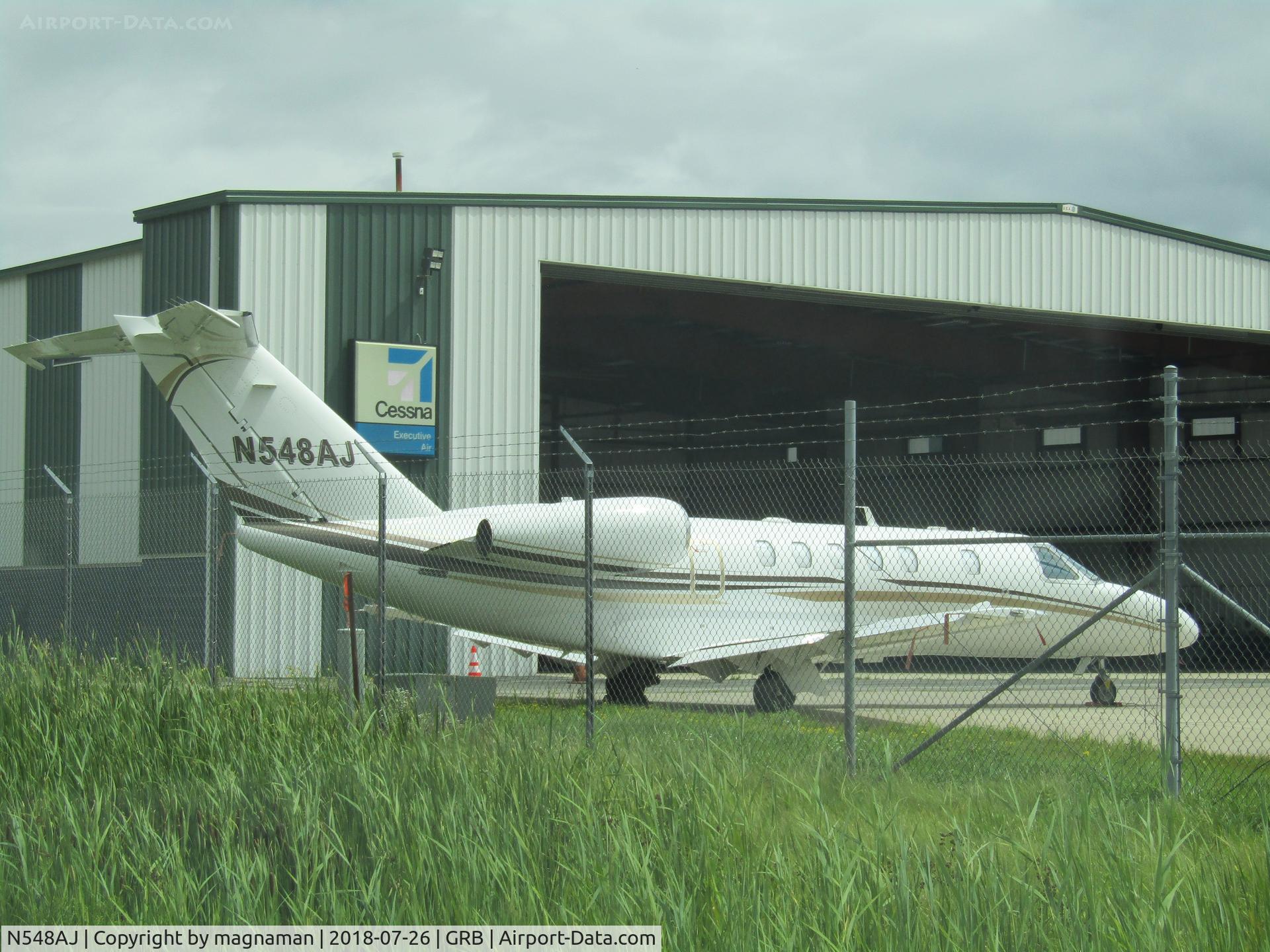 N548AJ, 2011 Cessna 525C CitationJet CJ4 C/N 525C-0036, quick snap from adjacent road