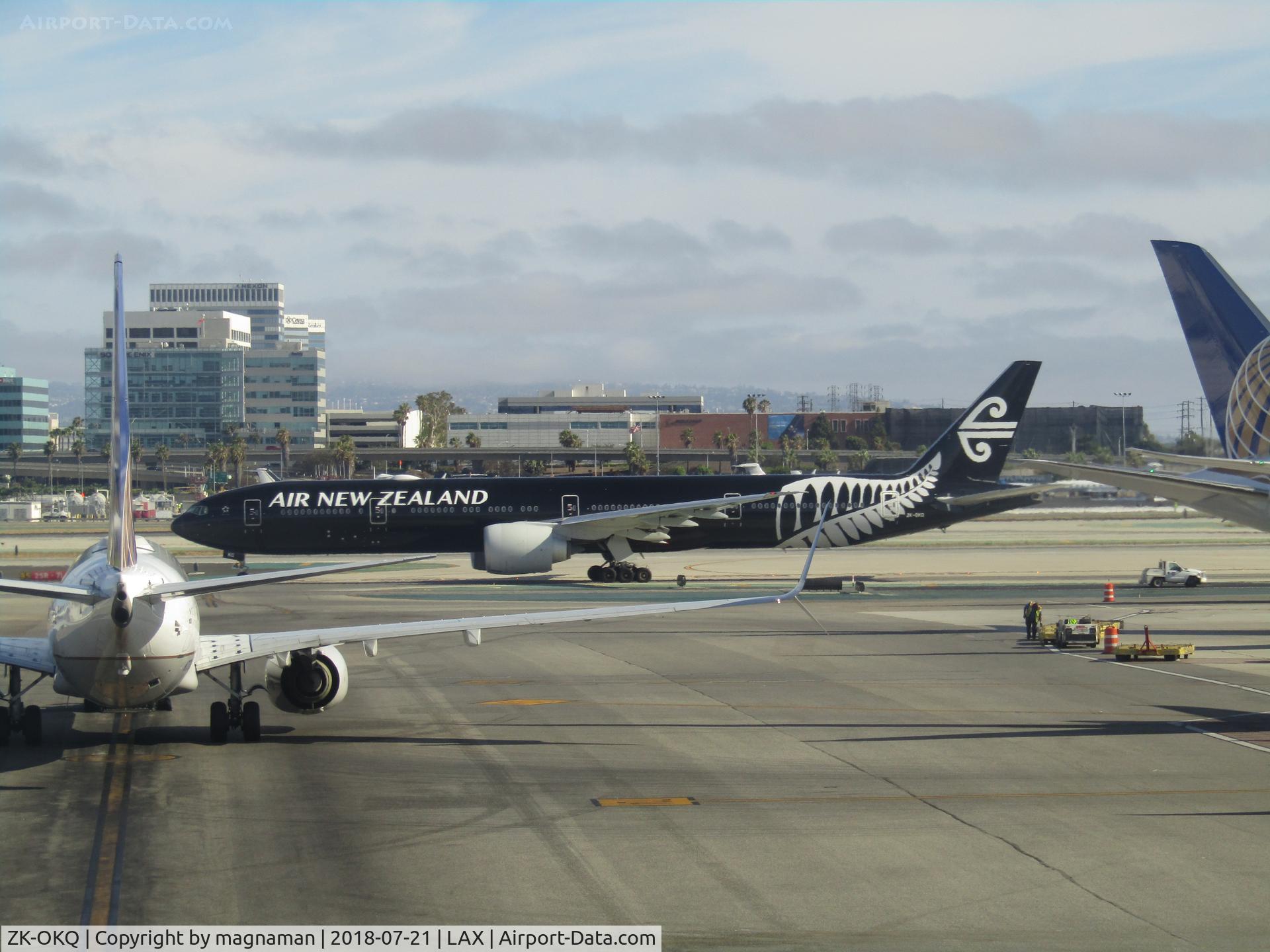 ZK-OKQ, 2011 Boeing 777-306/ER C/N 40689, my plane from NZ to LAX today