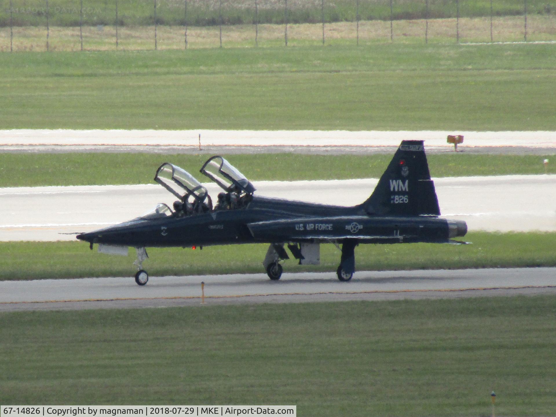 67-14826, 1967 Northrop T-38A Talon C/N T.6021, cool trainer at MKE