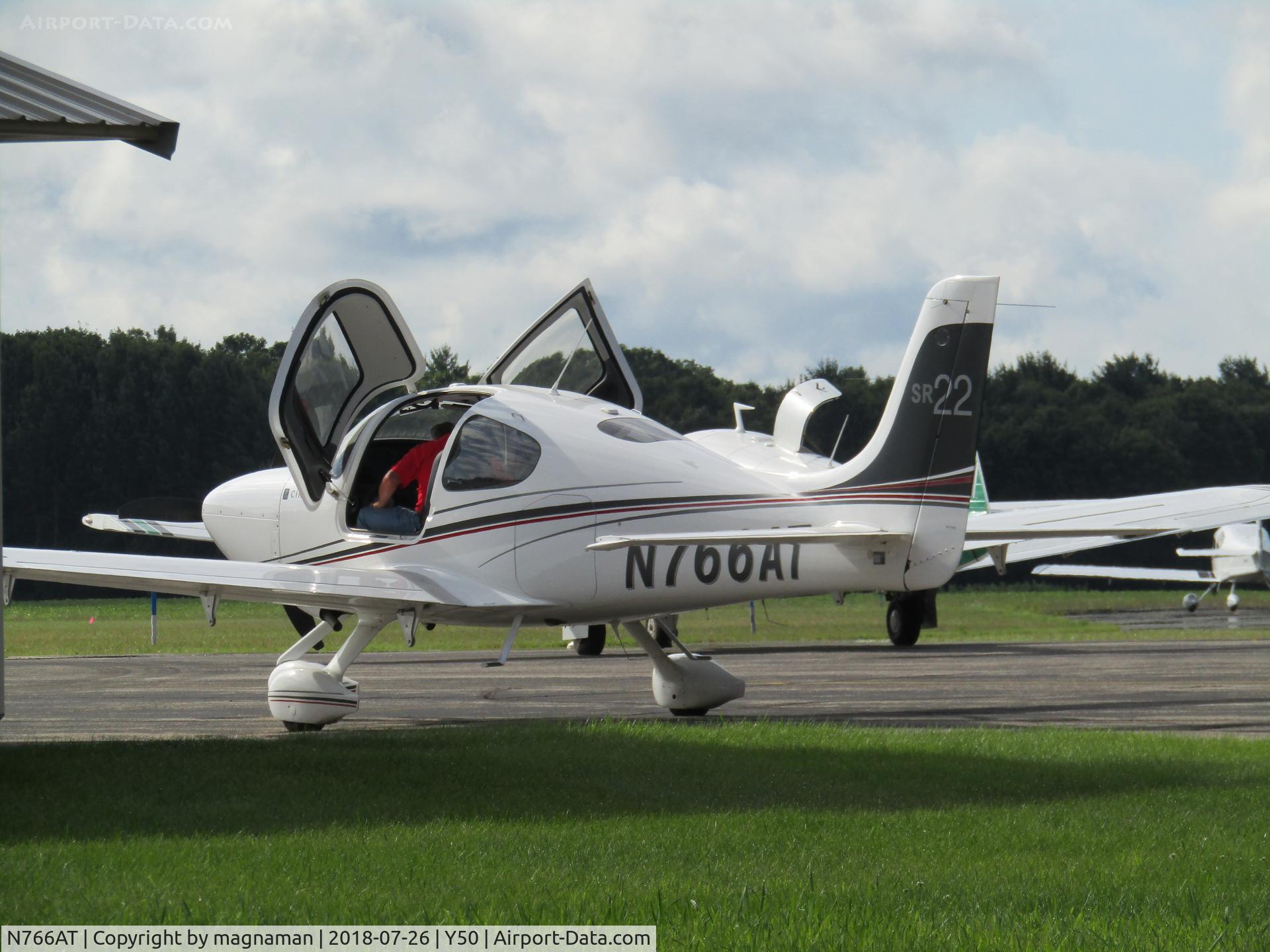 N766AT, Cirrus SR22 C/N 3766, busy apron