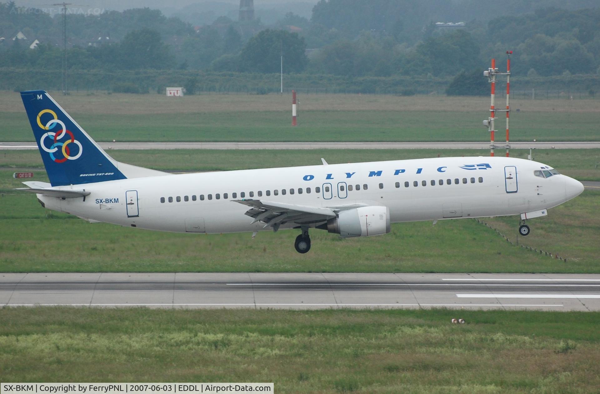 SX-BKM, 1991 Boeing 737-4Q8 C/N 24709/2115, Olympic B734 floating in