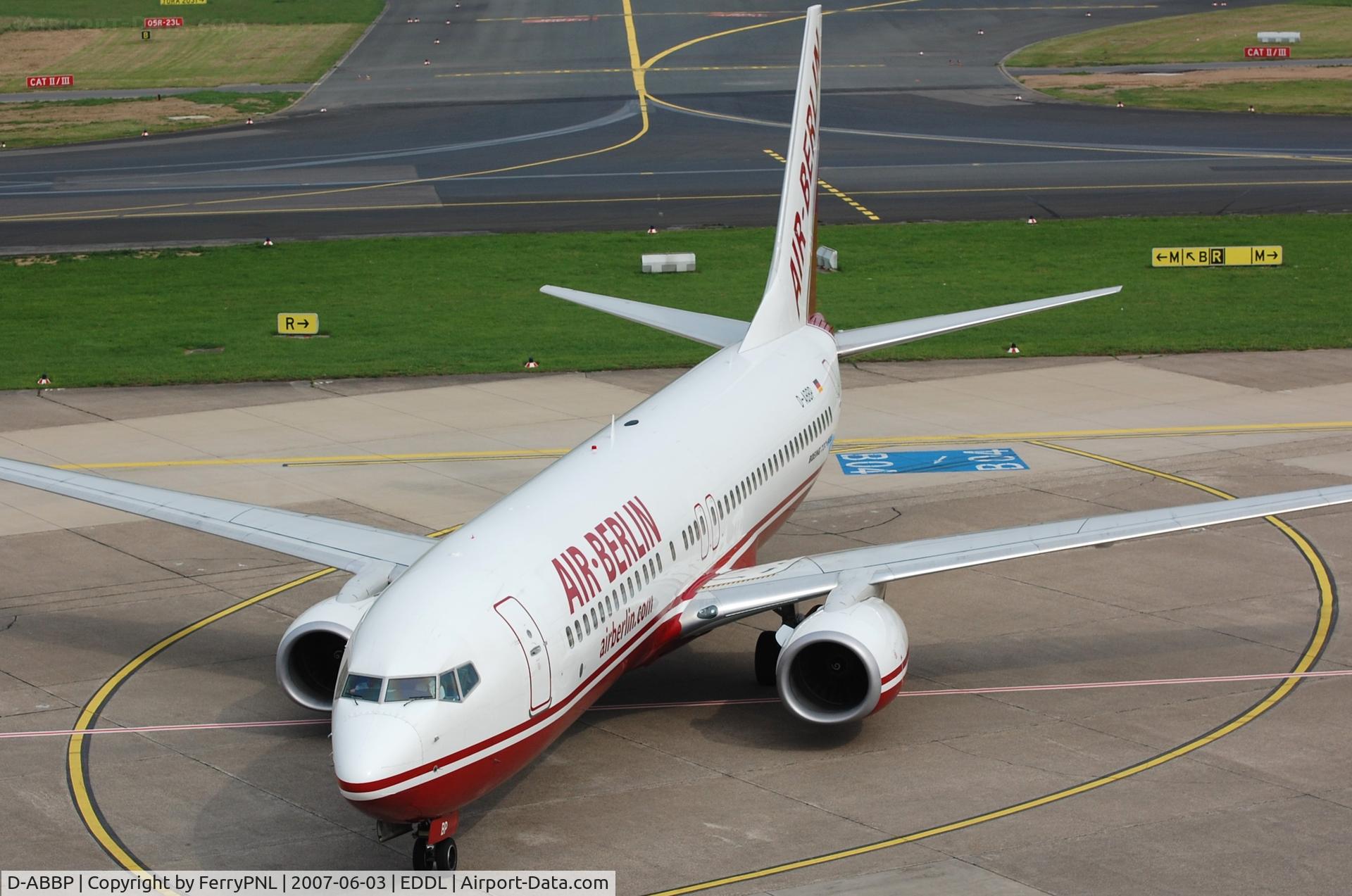 D-ABBP, 2005 Boeing 737-86J C/N 29641, Air Berlin B738 in DUS