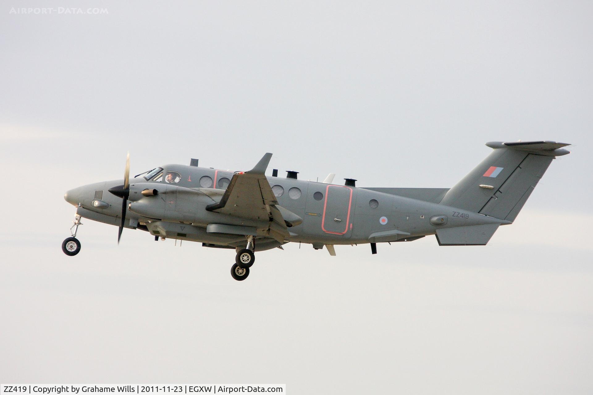 ZZ419, 2007 Hawker Beechcraft Shadow R1 (350CER) C/N FM-18, Beech Shadow R1 ZZ419 14 Sqd RAF, Waddington 23/11/11