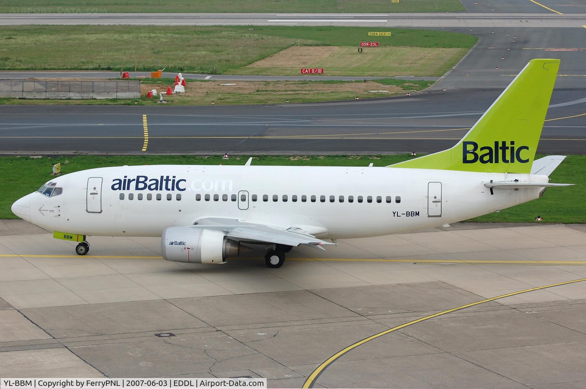 YL-BBM, 1992 Boeing 737-522 C/N 26680, Former United B735 is now in Air Baltic service.