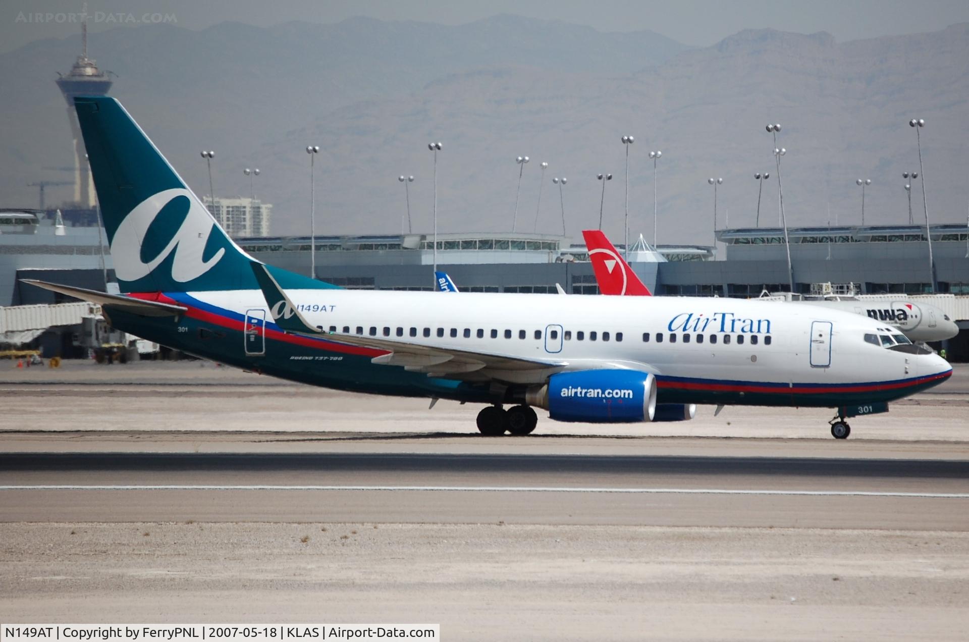 N149AT, 2004 Boeing 737-76N C/N 32681, B737 of Airtran.