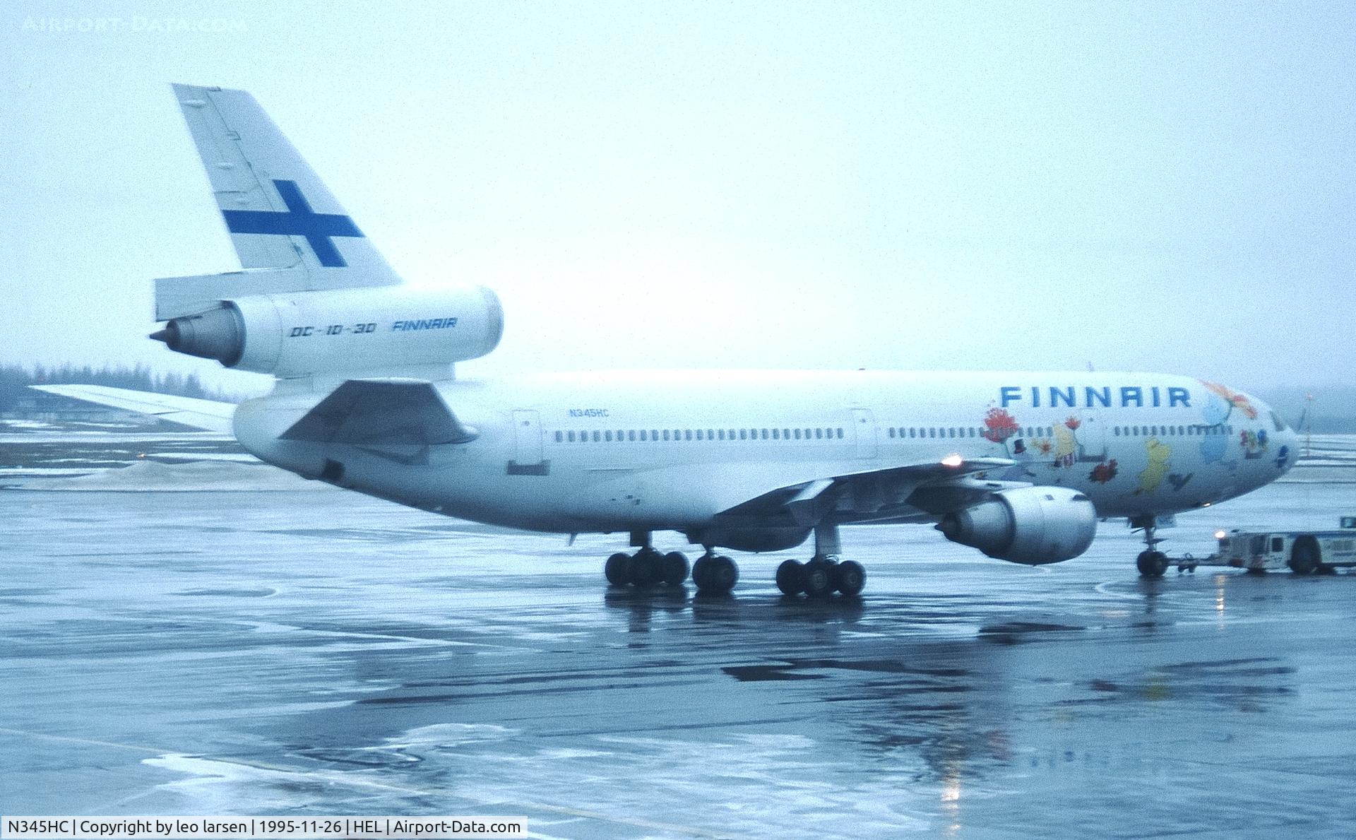 N345HC, 1986 McDonnell Douglas DC-10-30 C/N 48265, Helsinki 26.11.1995