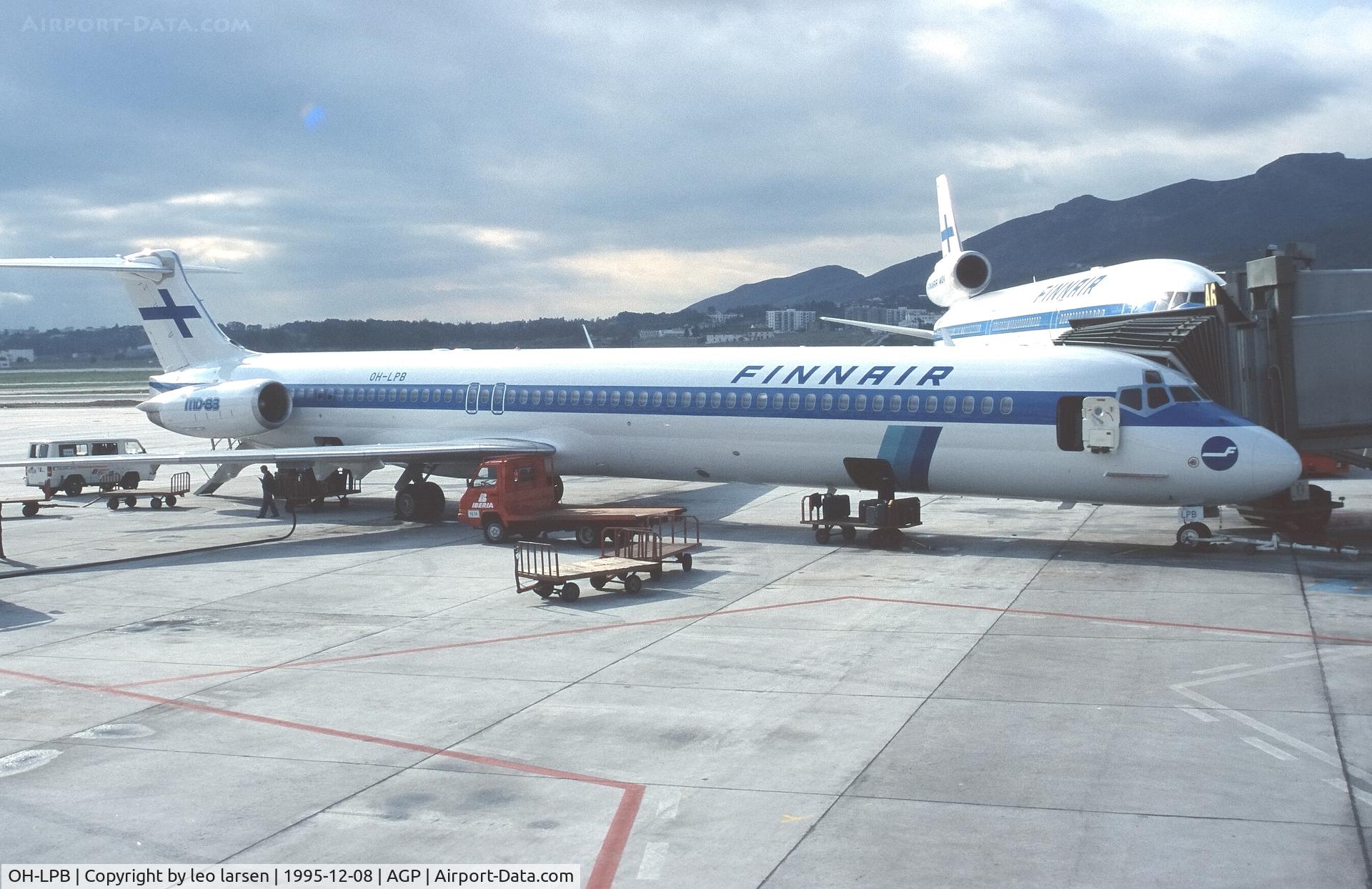 OH-LPB, 1993 McDonnell Douglas MD-83 (DC-9-83) C/N 49966, Malaga 8.12.1995