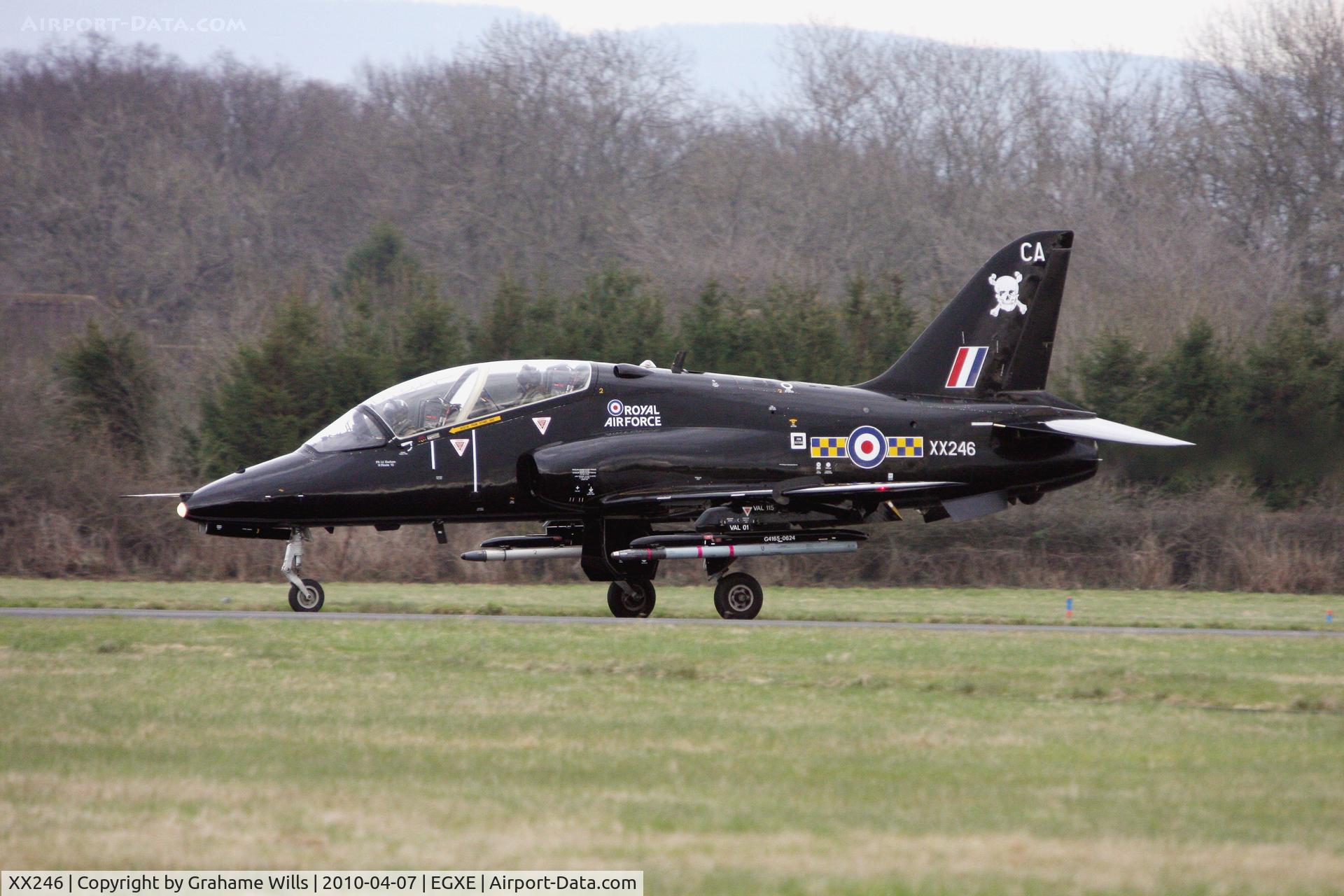XX246, 1978 Hawker Siddeley Hawk T.1A C/N 082/312082, Hawker Siddeley Hawk T1A XX246/CA 100 Sqd RAF, Leeming 7/4/10