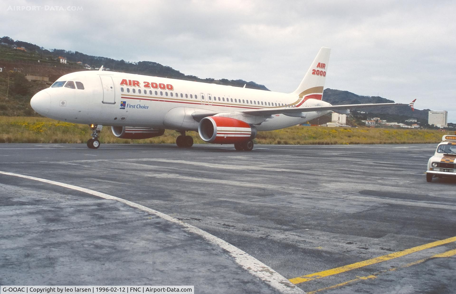 G-OOAC, 1992 Airbus A320-231 C/N 327, Funchal 12.2.1996