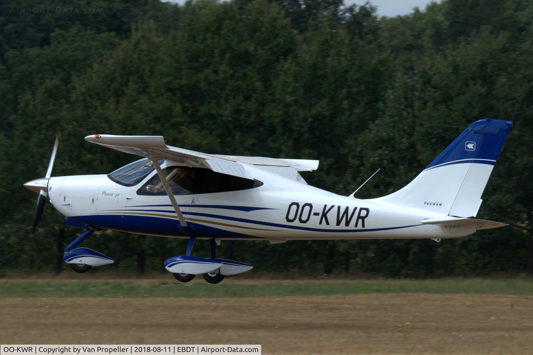 OO-KWR, 2013 Tecnam P-2008JC C/N 1010, Tecnam P2008 JC landing at Schaffen-Diest, old-timer fly-in 2018
