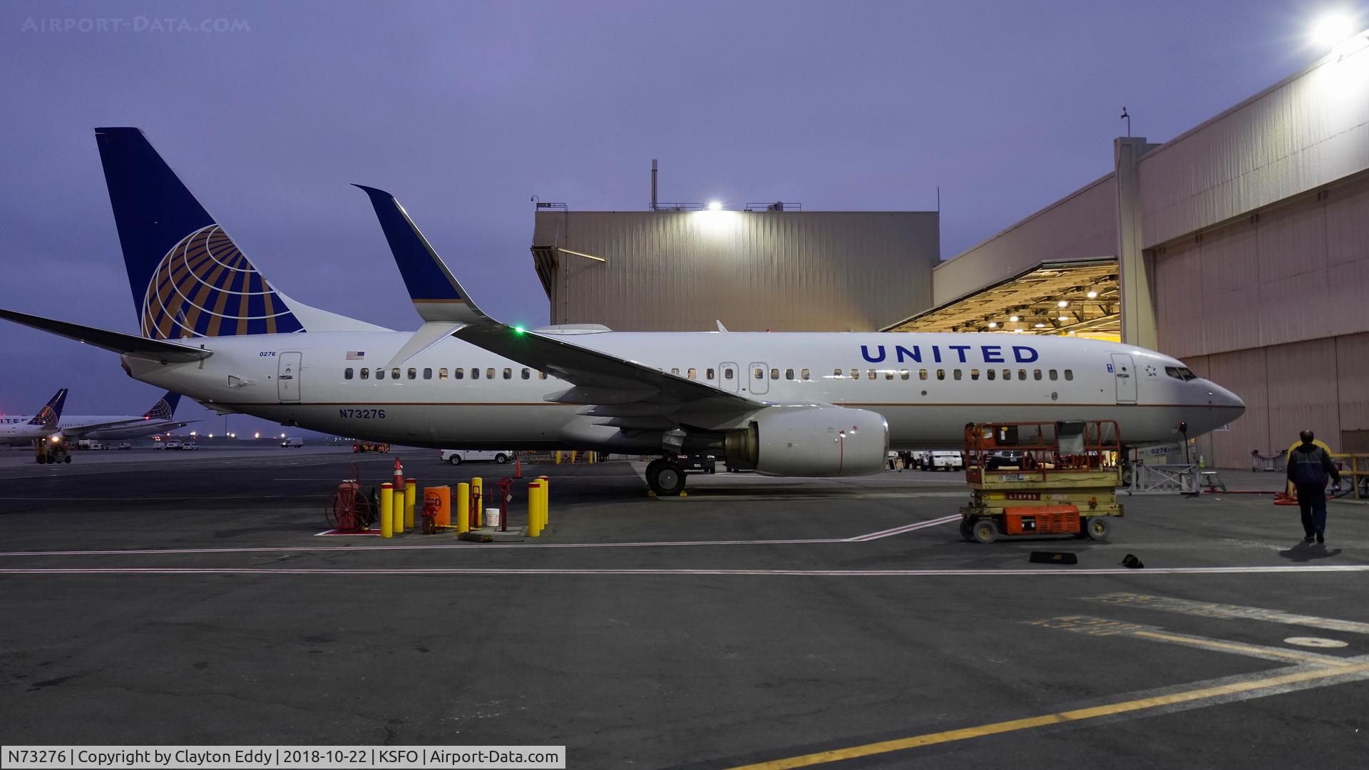 N73276, 2002 Boeing 737-824 C/N 31594, SFO 2018.
