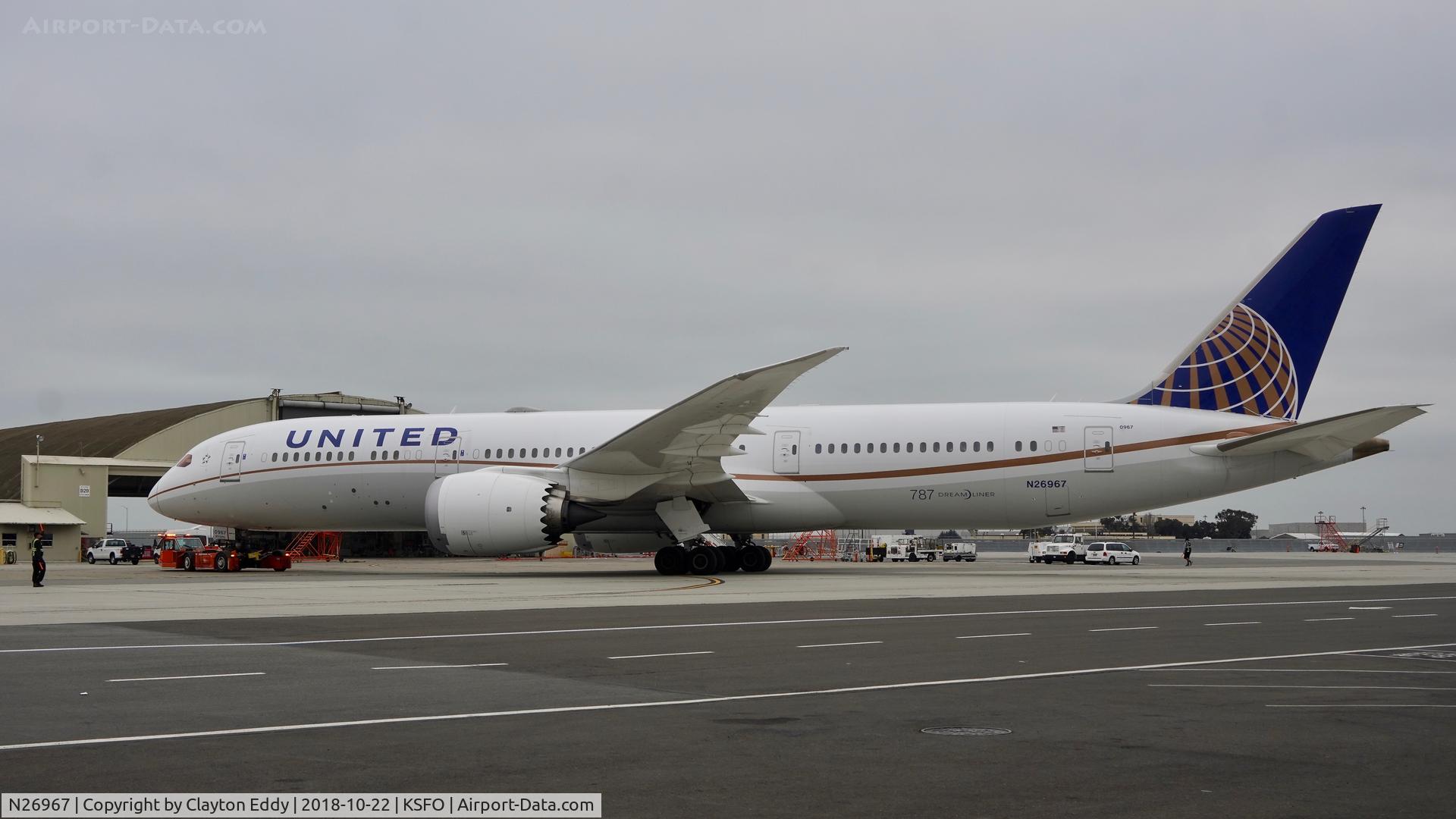 N26967, 2016 Boeing 787-9 Dreamliner Dreamliner C/N 60144, SFO 2018.