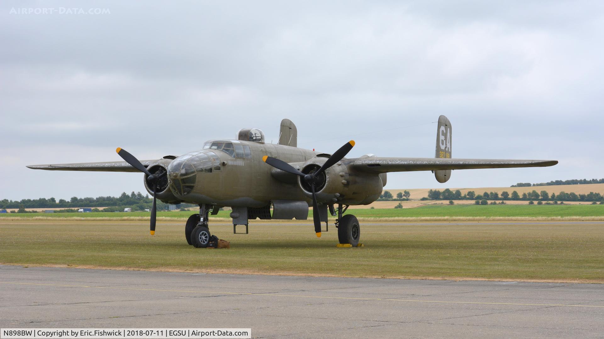 N898BW, 1945 North American TB-25N Mitchell C/N 108-47749 (45-8898), N898BW – 'Axis Nightmare' visiting The Imperial War Museum, Duxford July. 2018.