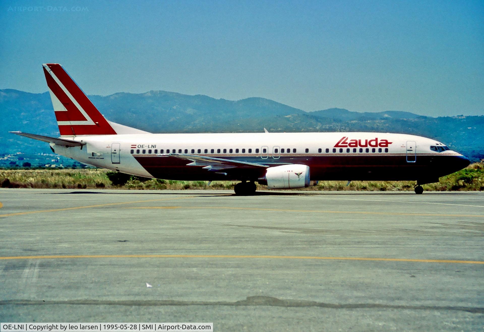 OE-LNI, 1993 Boeing 737-4Z9 C/N 27094, SMI Samos 28.5.1995