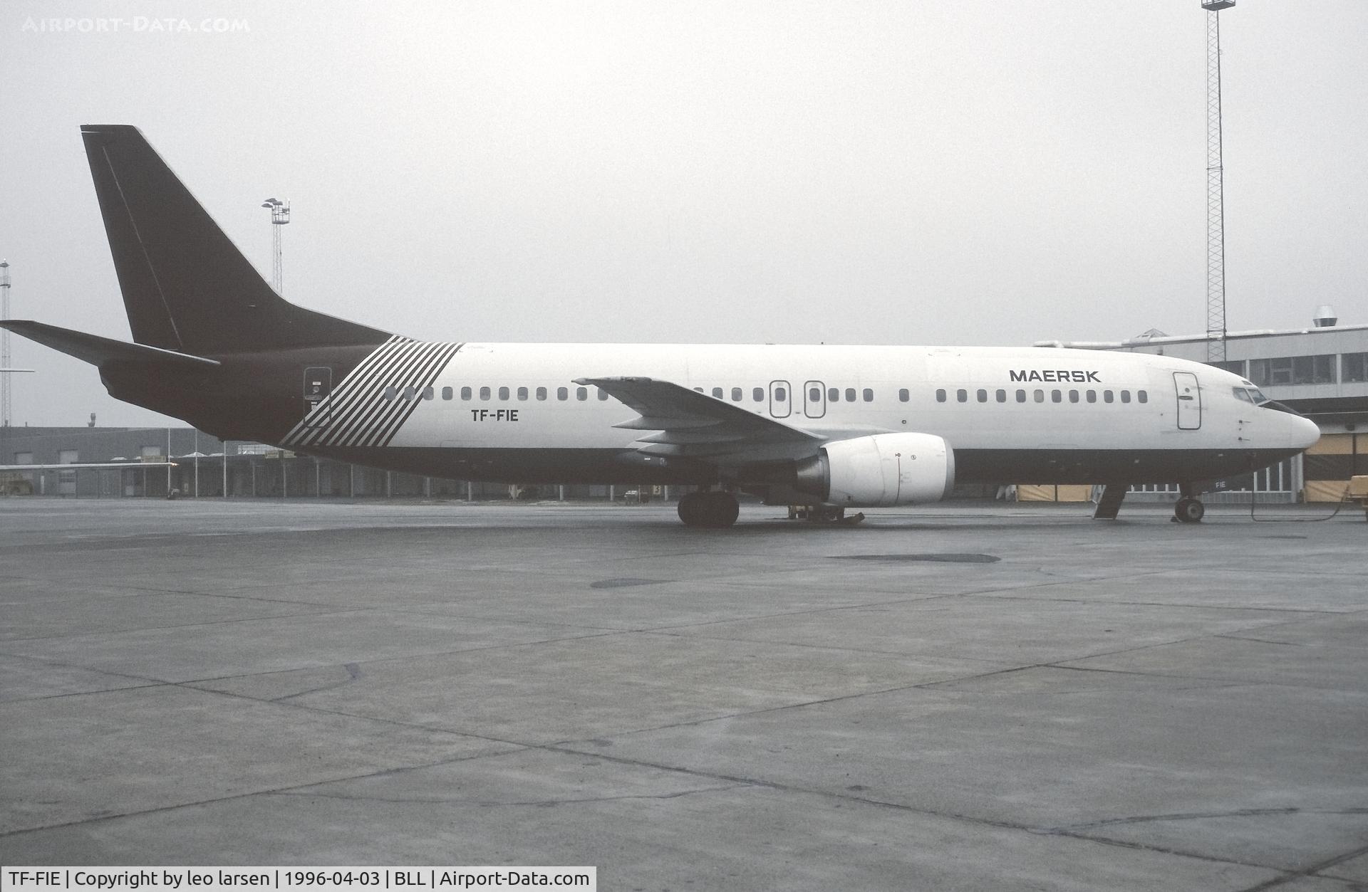 TF-FIE, 1990 Boeing 737-4S3 C/N 24795, Billund 4.3.1996