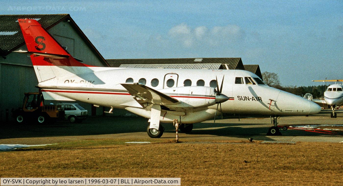 OY-SVK, 1987 British Aerospace BAe-3102 Jetstream 31 C/N 772, Billund 7.3.1996