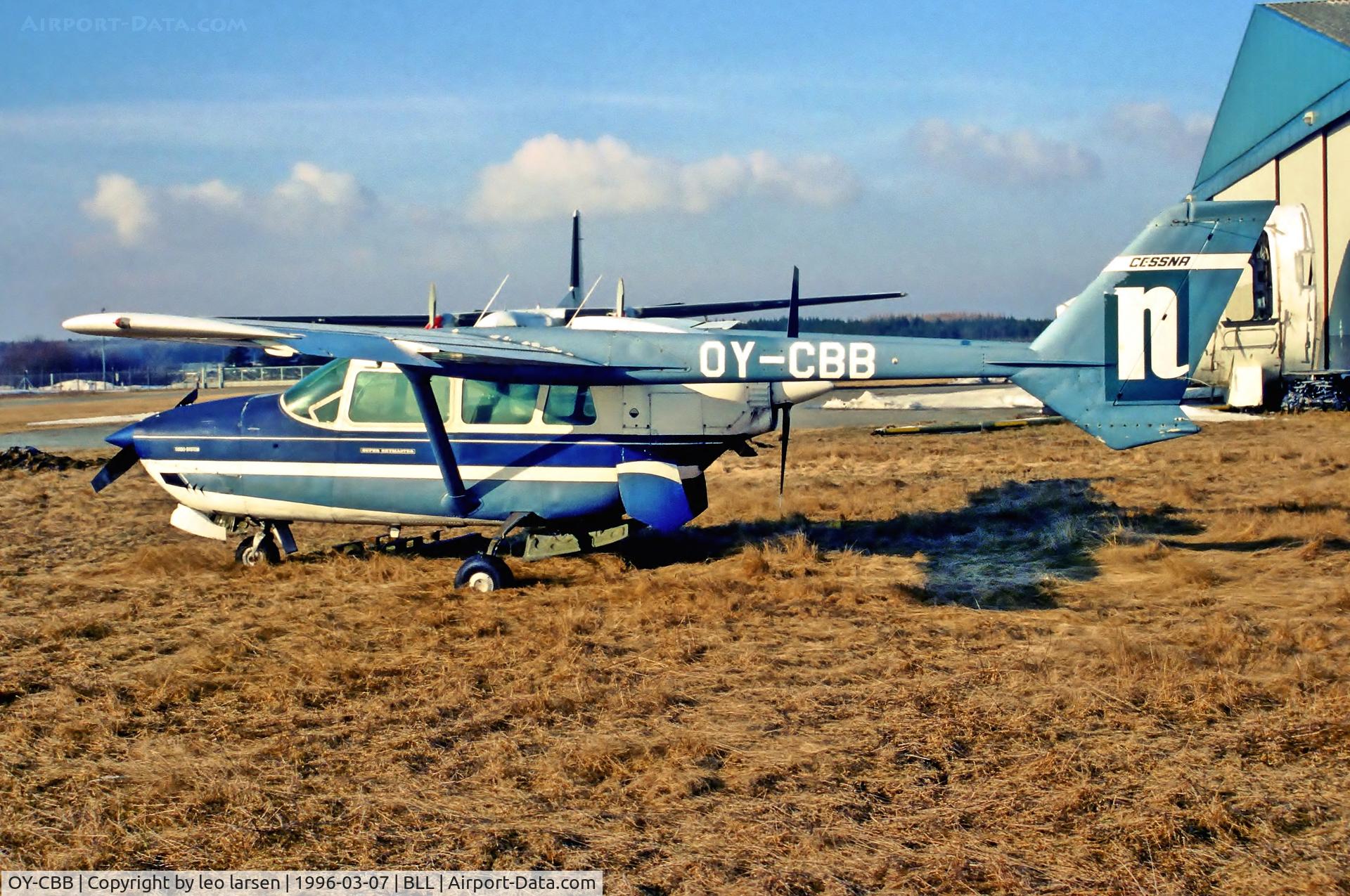 OY-CBB, 1968 Cessna T337D C/N 337-1000, Billund 7.3.1996