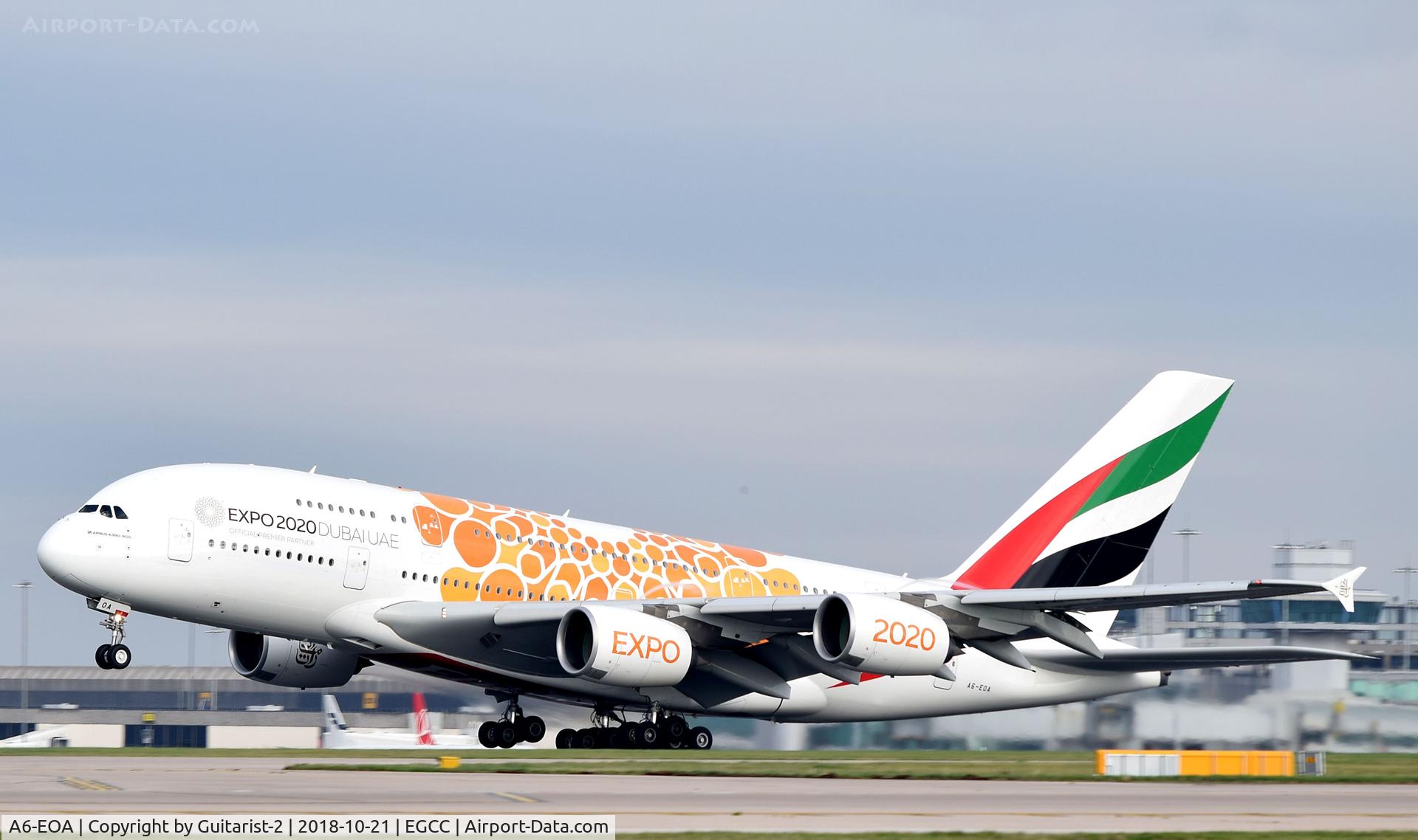 A6-EOA, 2014 Airbus A380-861 C/N 159, At Manchester