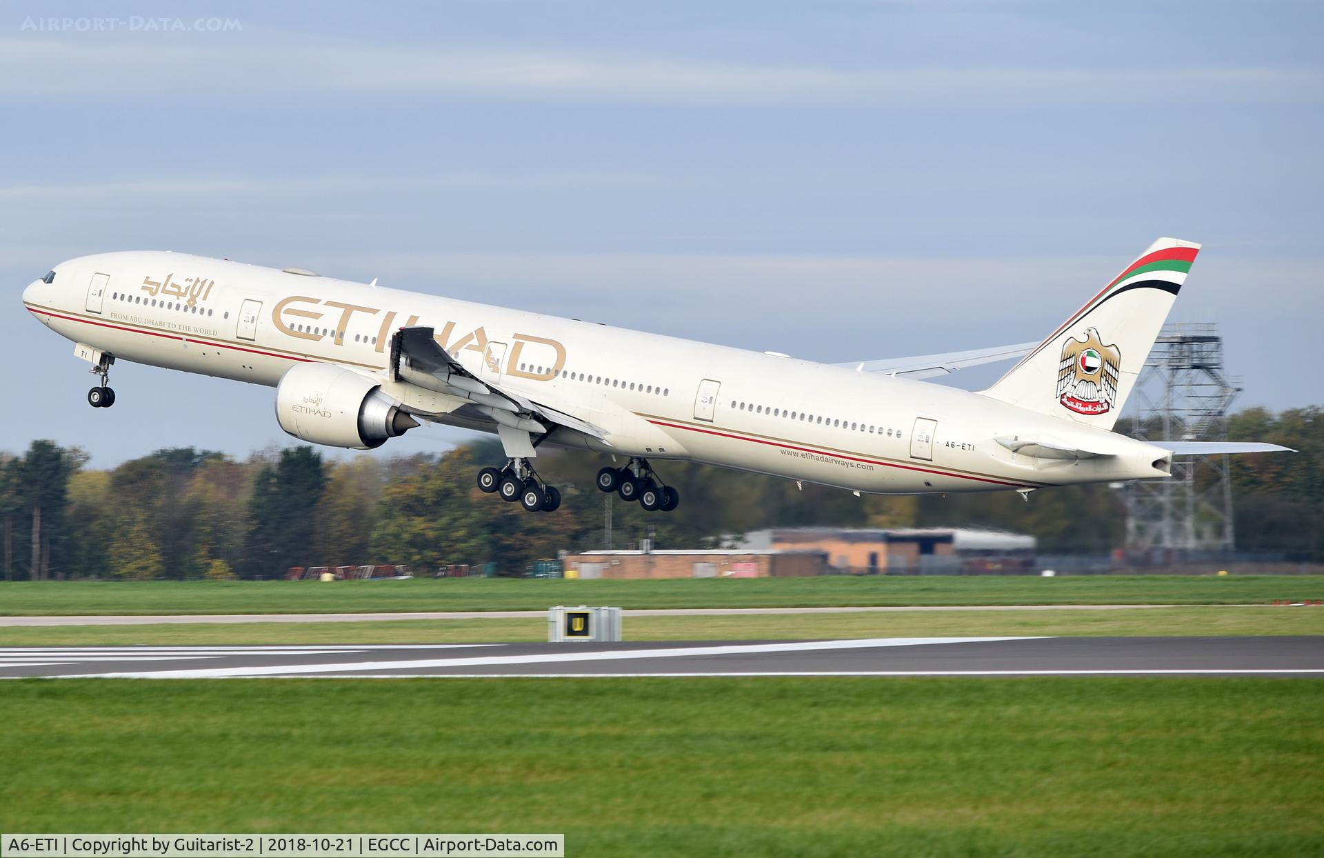A6-ETI, 2011 Boeing 777-3FX/ER C/N 39684, At Manchester