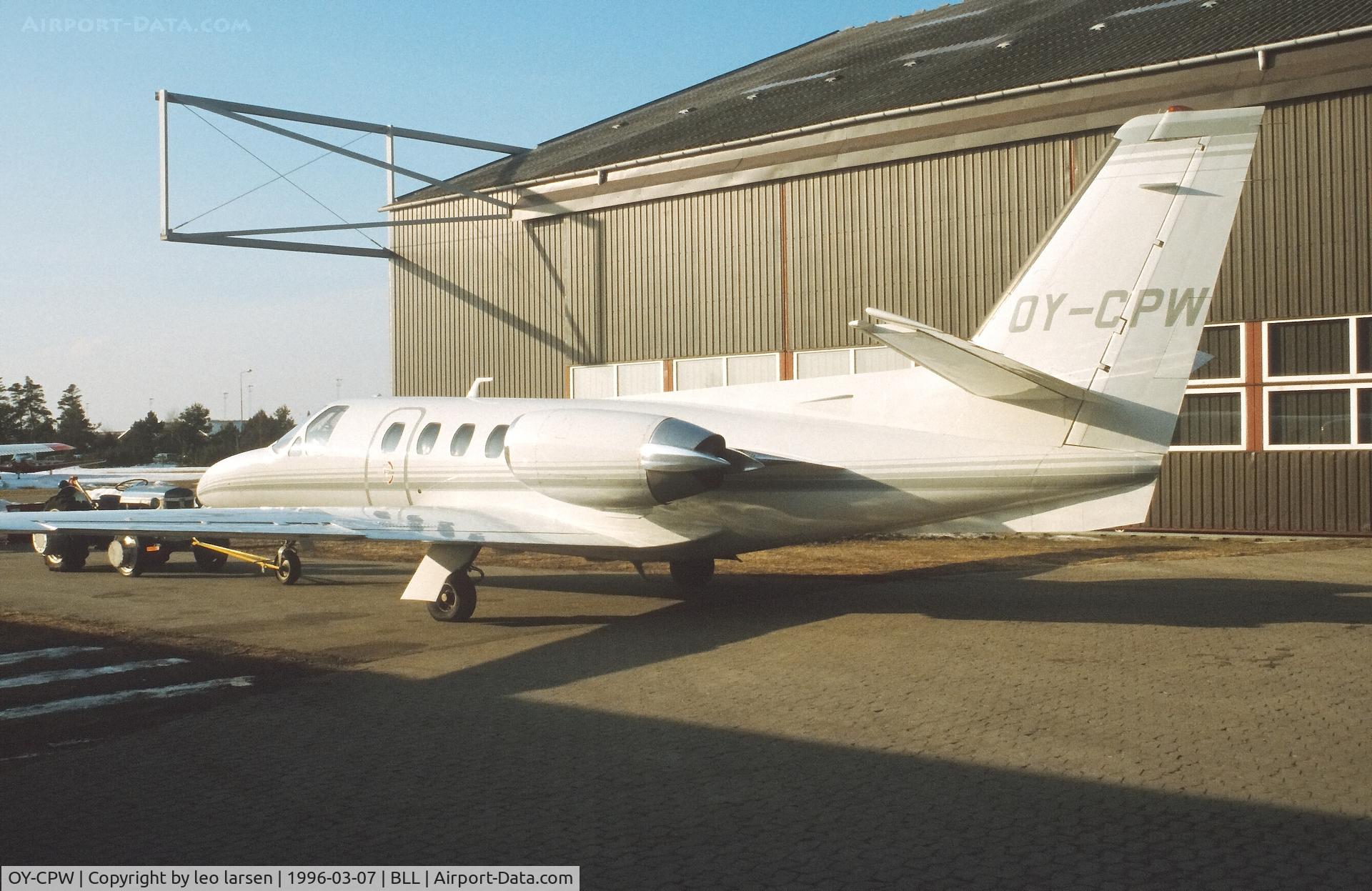 OY-CPW, 1979 Cessna 501 Citation I/SP C/N 501-0120, Billund 7.3.1996