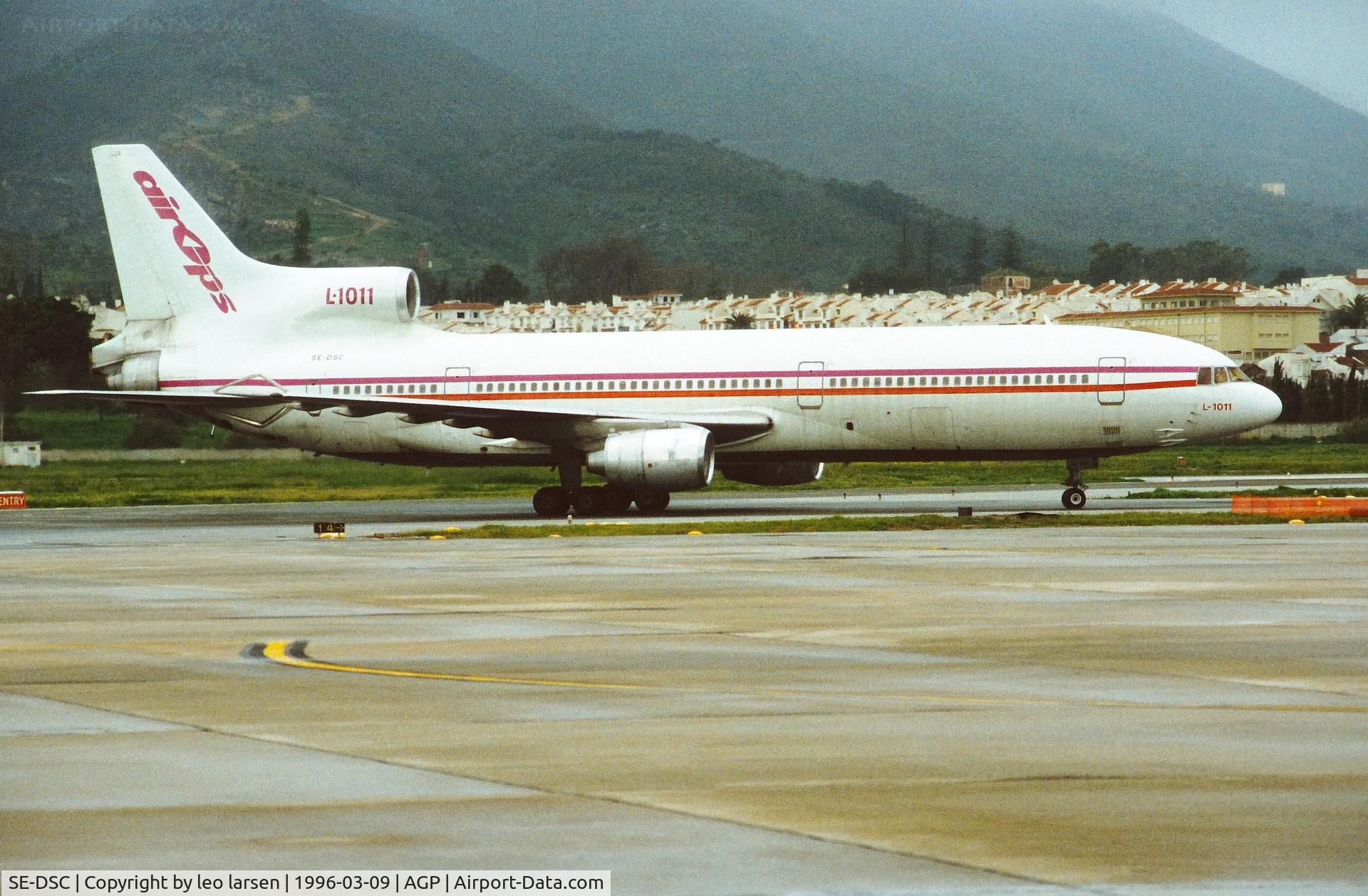 SE-DSC, 1974 Lockheed L-1011-1-50 Tristar C/N 1065, Malaga 9.3.1996