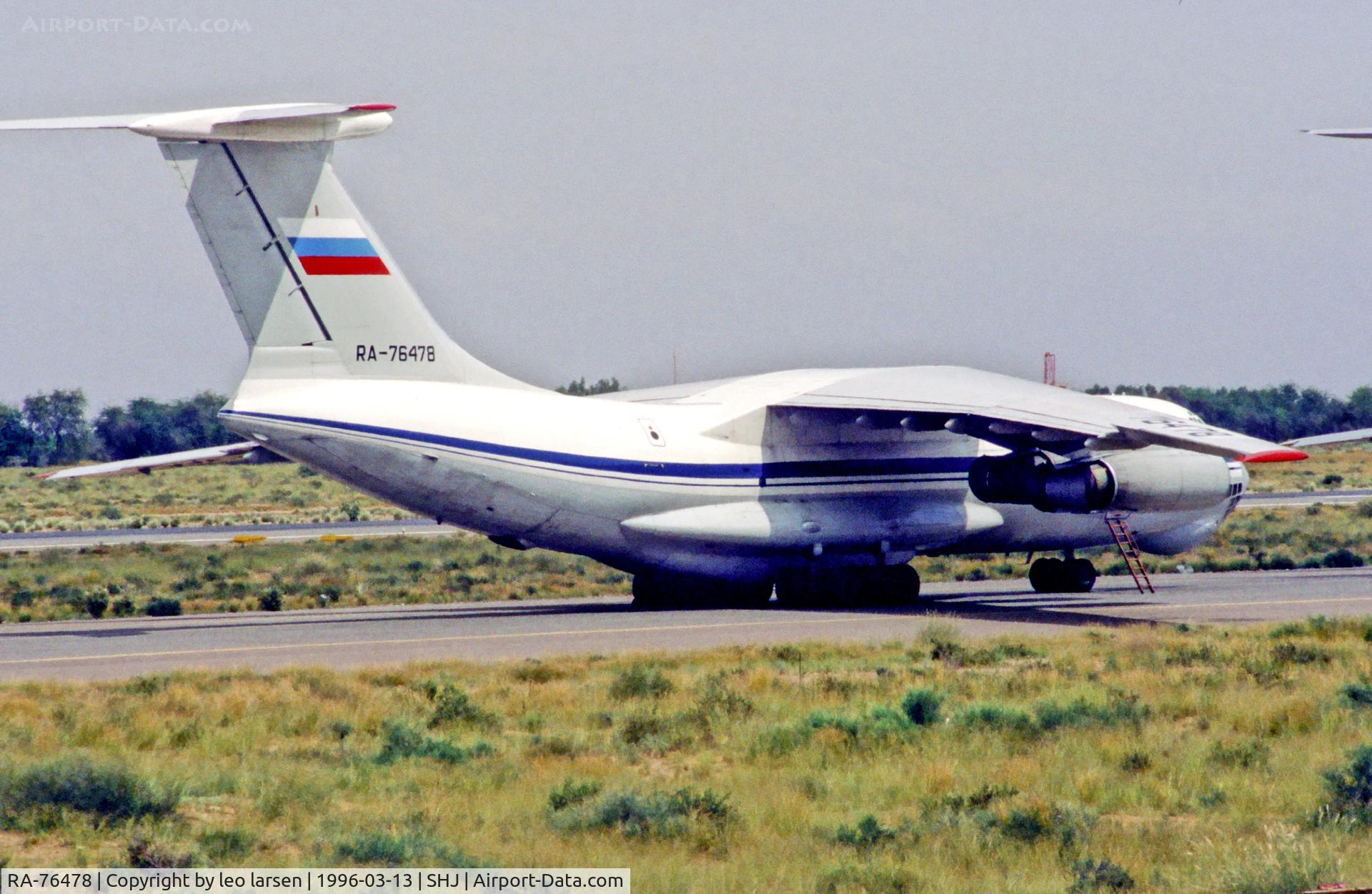 RA-76478, 1985 Ilyushin IL-76TD C/N 0053459788, SHJ Sharjah 13.3.1996