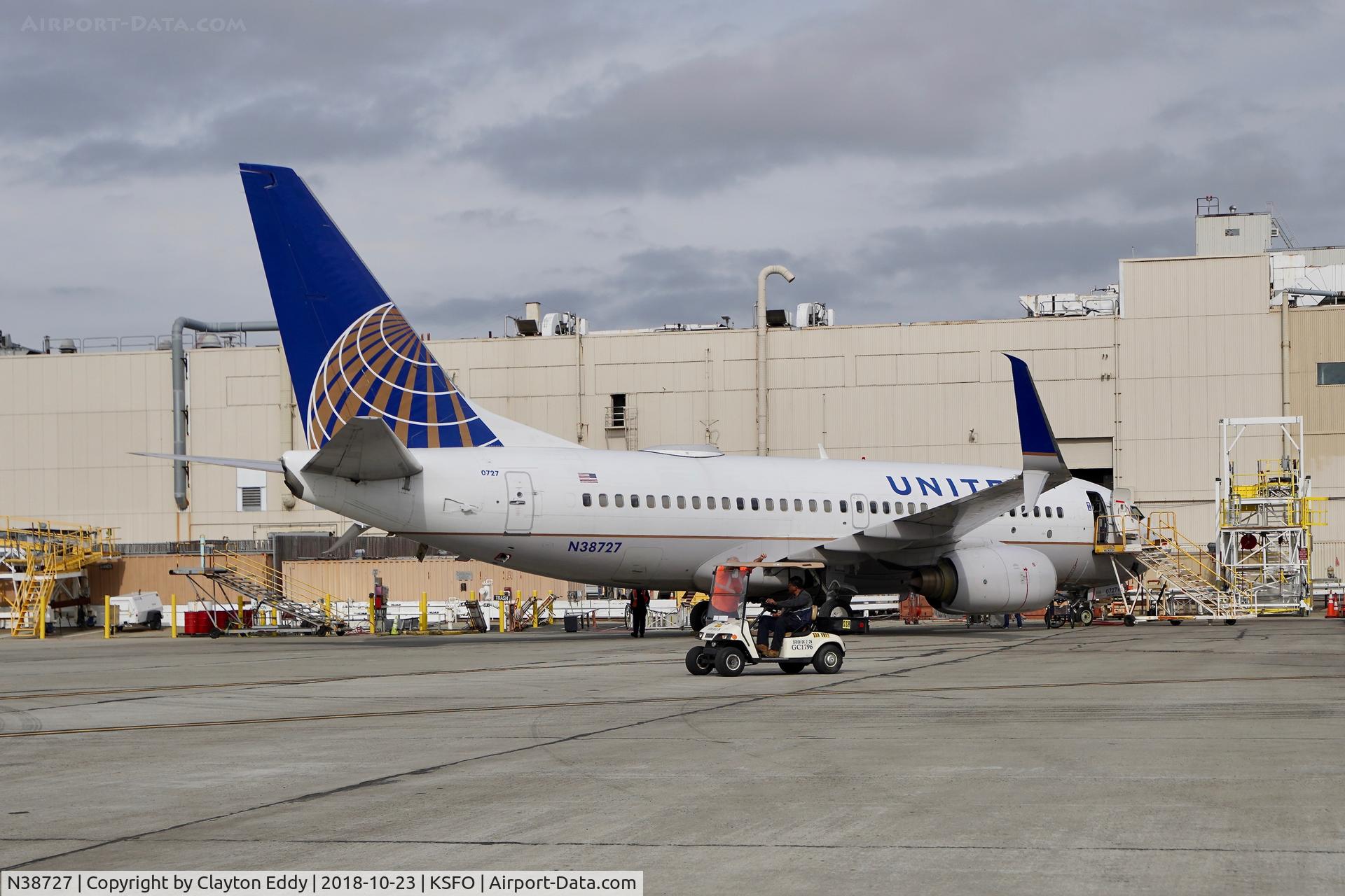 N38727, 1999 Boeing 737-724 C/N 28797, SFO 2018.